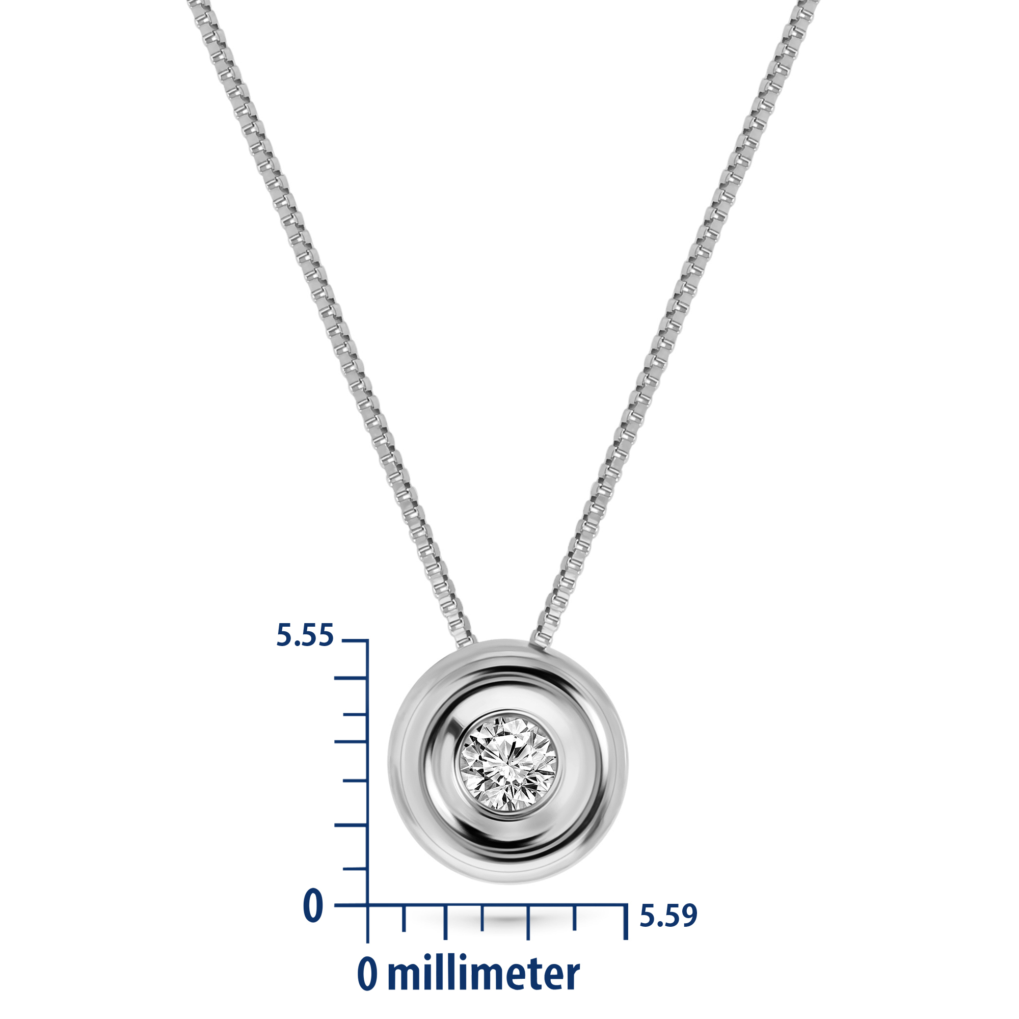 Miore Necklace Collana Oro Bianco 18Kt 750