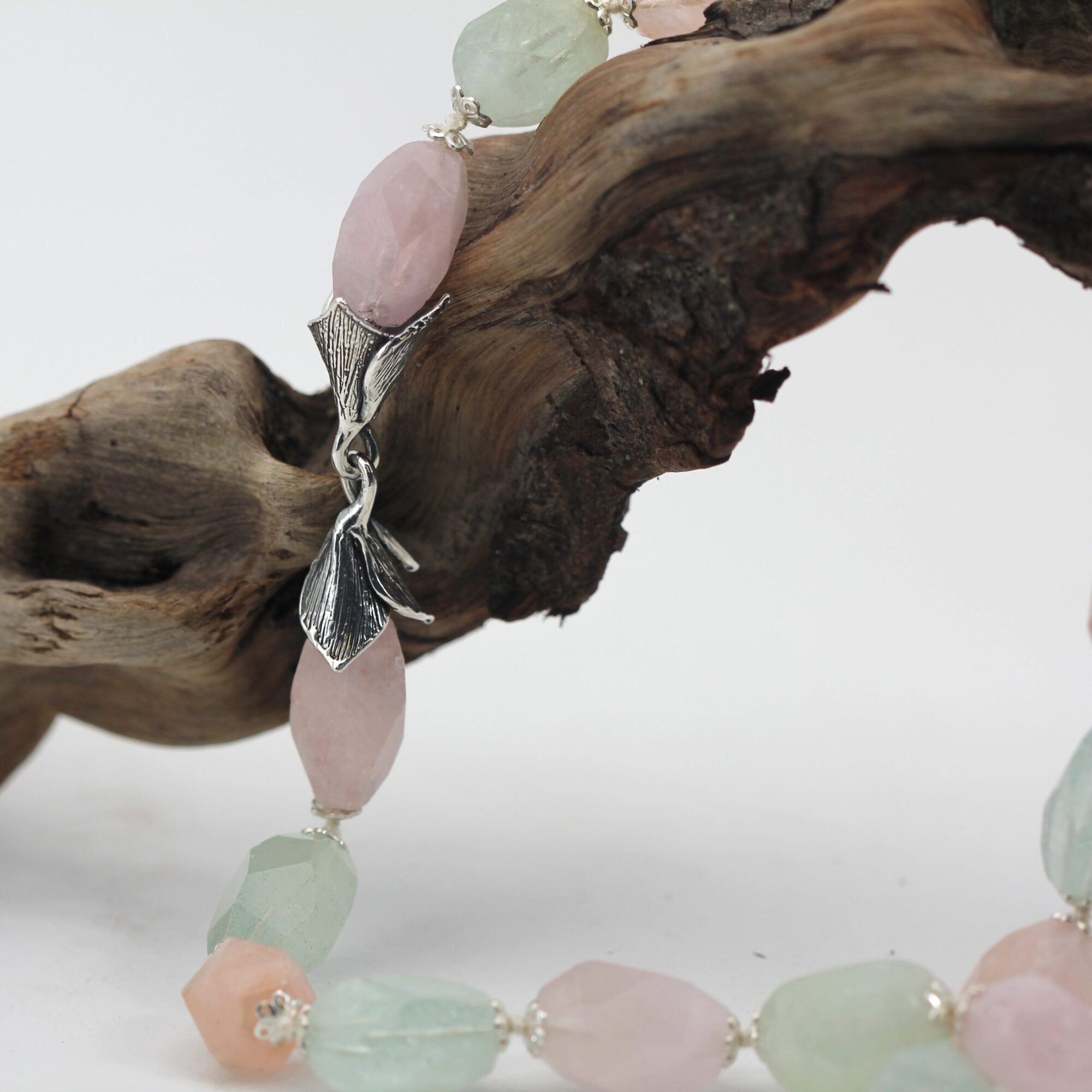 Anna Gioielli Collane Morganite collana argento pietre naturali