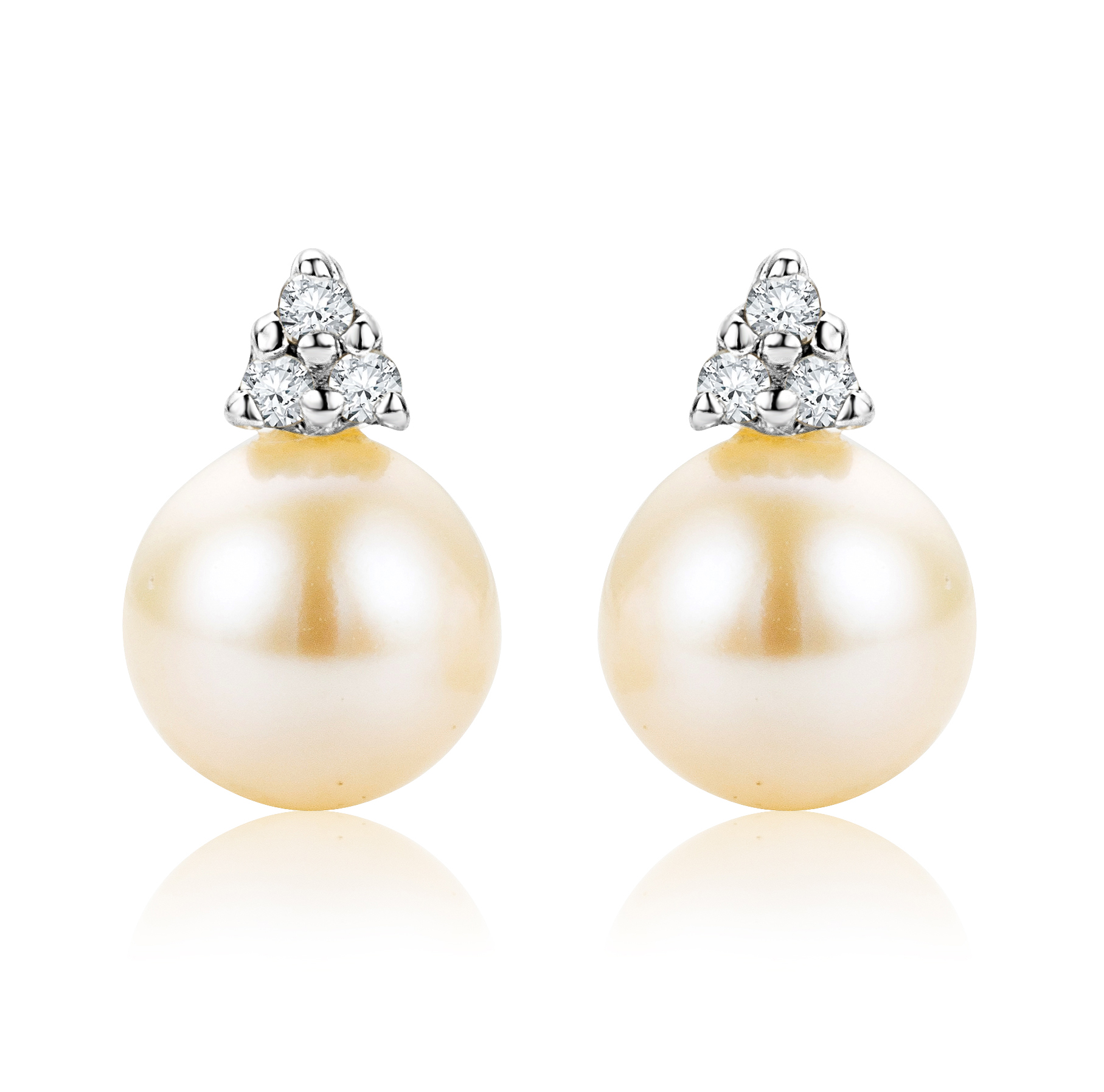 Miore Earrings Orecchini Oro Bianco 9KT Perla