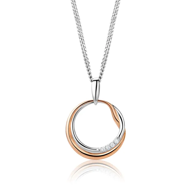 Miore Collana Argento 925 Zirconia Cubica