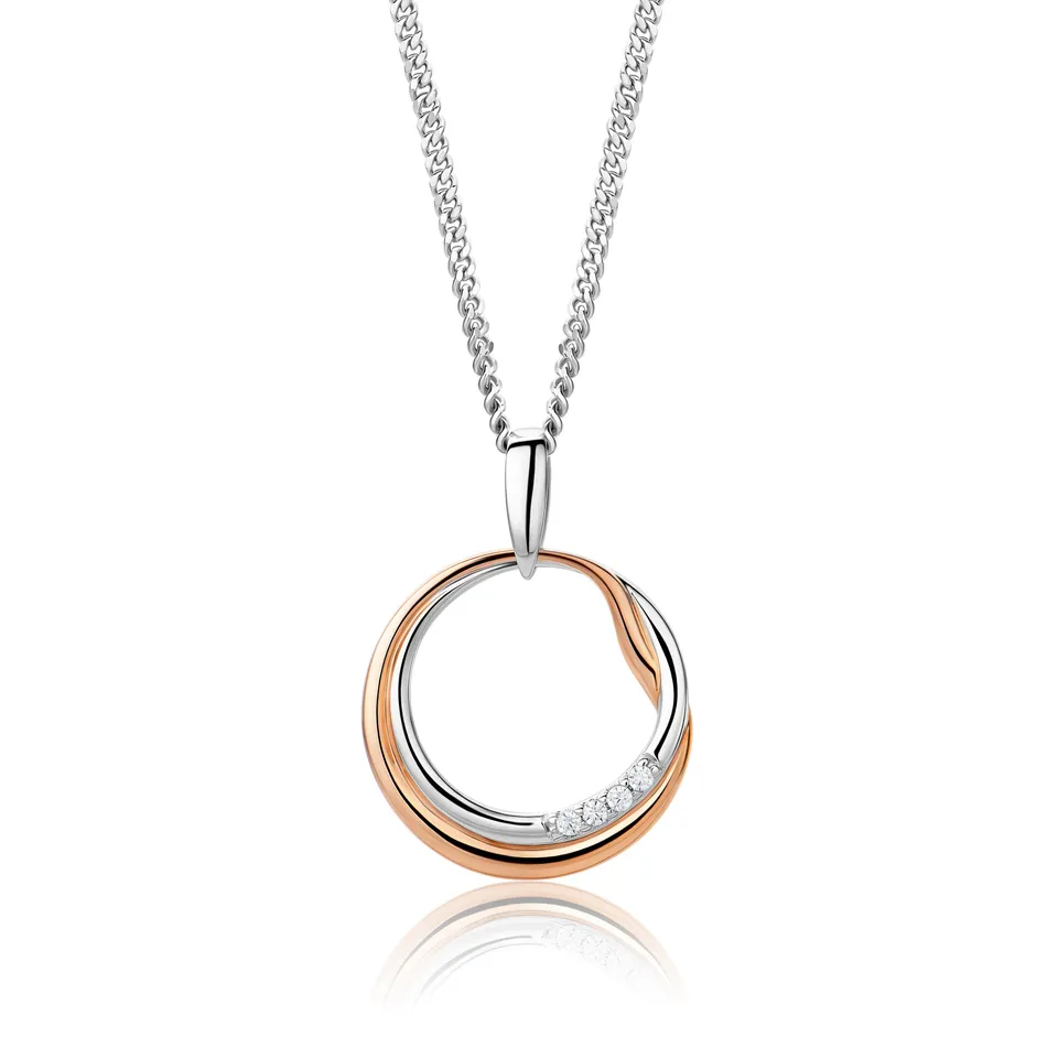Miore Collana Argento 925 Zirconia Cubica
