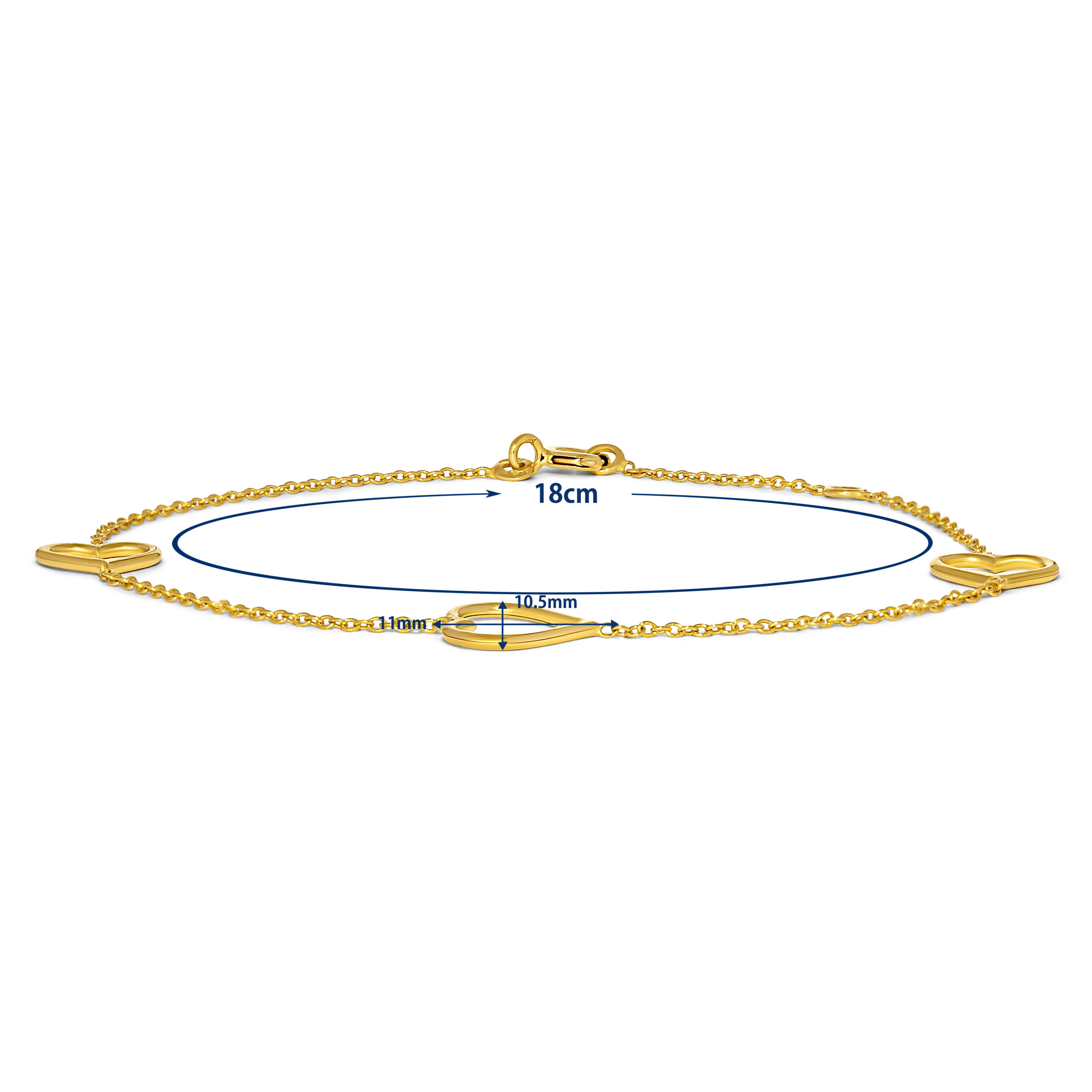 Miore Bracciale Oro Giallo 9Kt da Polso