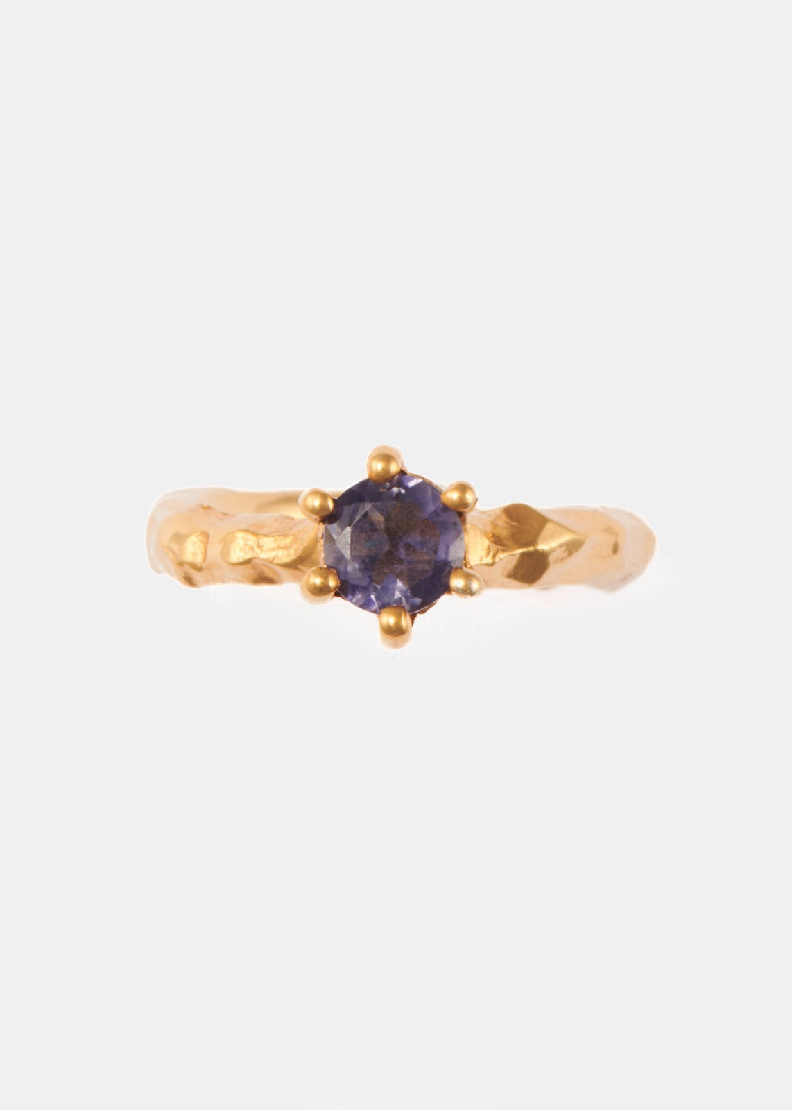 Voodoo Jewels Love Letter Blue anello solitario iolite taglia M
