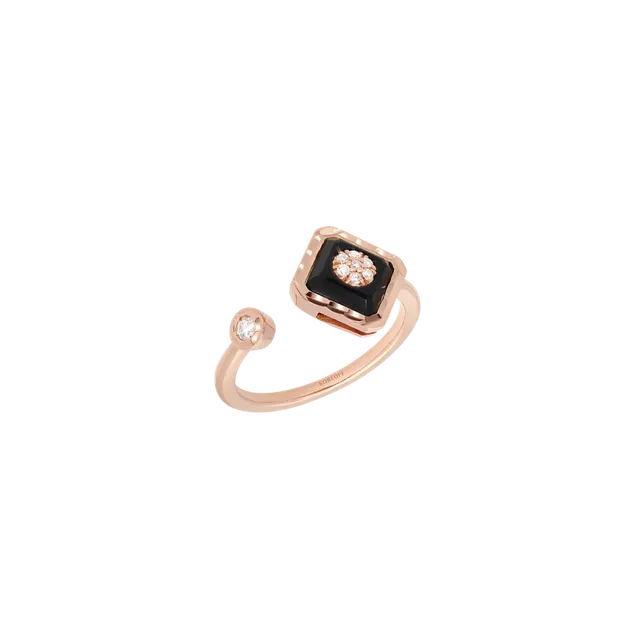 Korloff Je Play JL-JJPR03 anello oro rosa diamanti onice