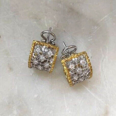 Anna Gioielli Orafo Fiorentino Orecchini Oro Diamanti 0,44ct