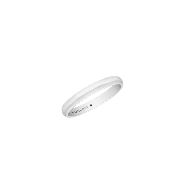 Korloff Harmonie Alliance 3mm Anello platino PL