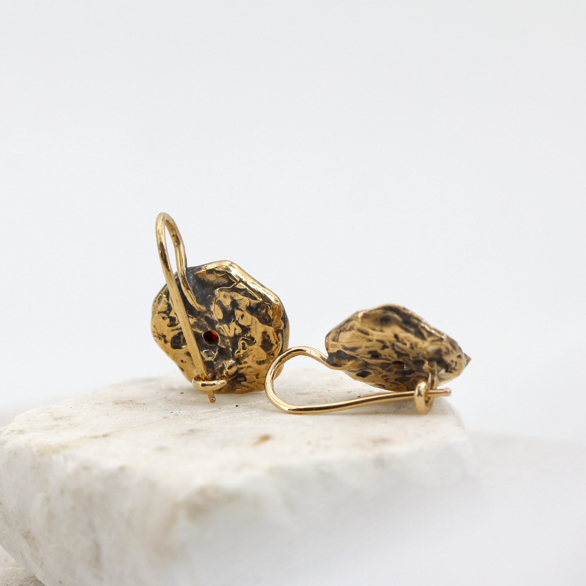 Anna Gioielli Winter Flower Orecchini Bronzo Granati 24 mm