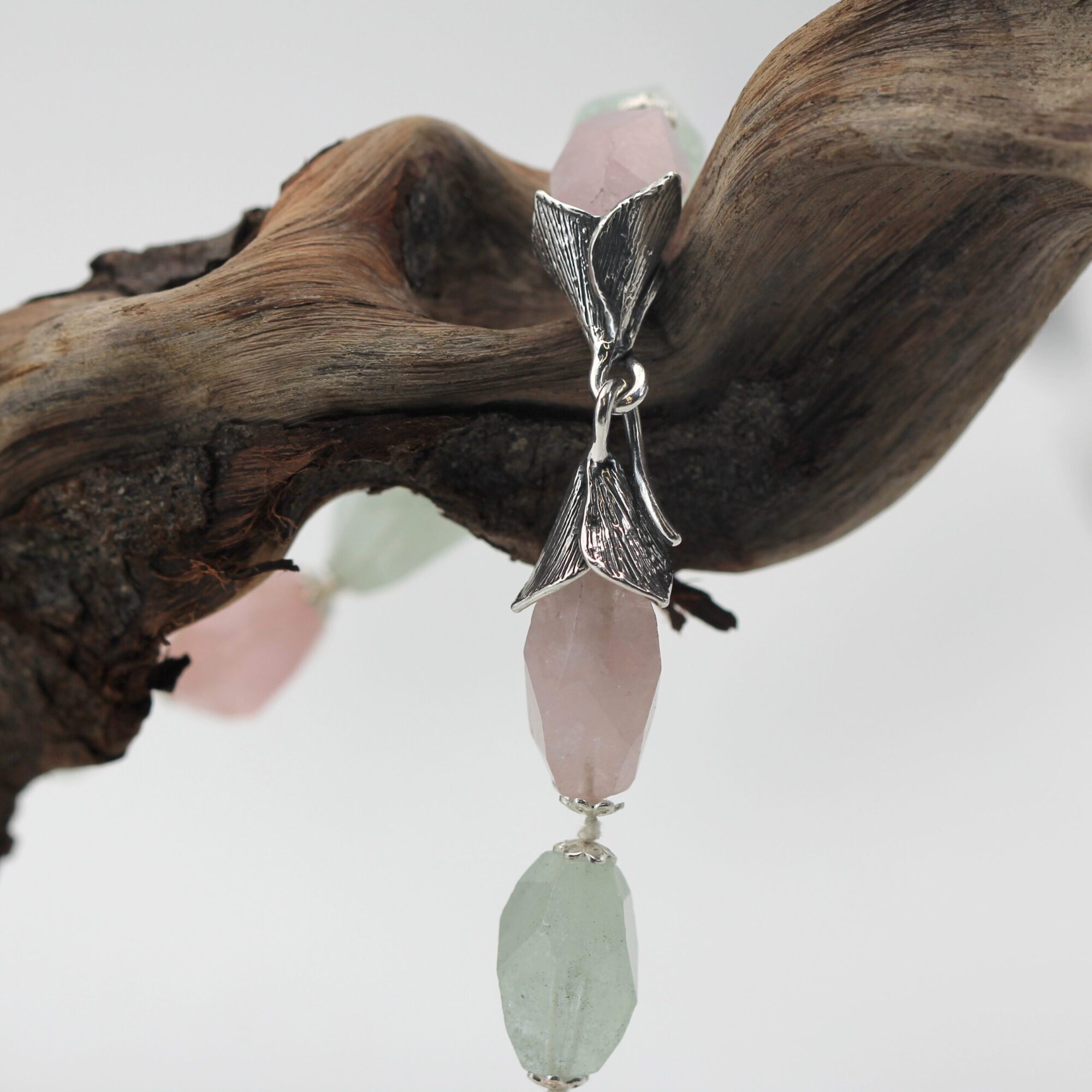 Anna Gioielli Collane Morganite collana argento pietre naturali