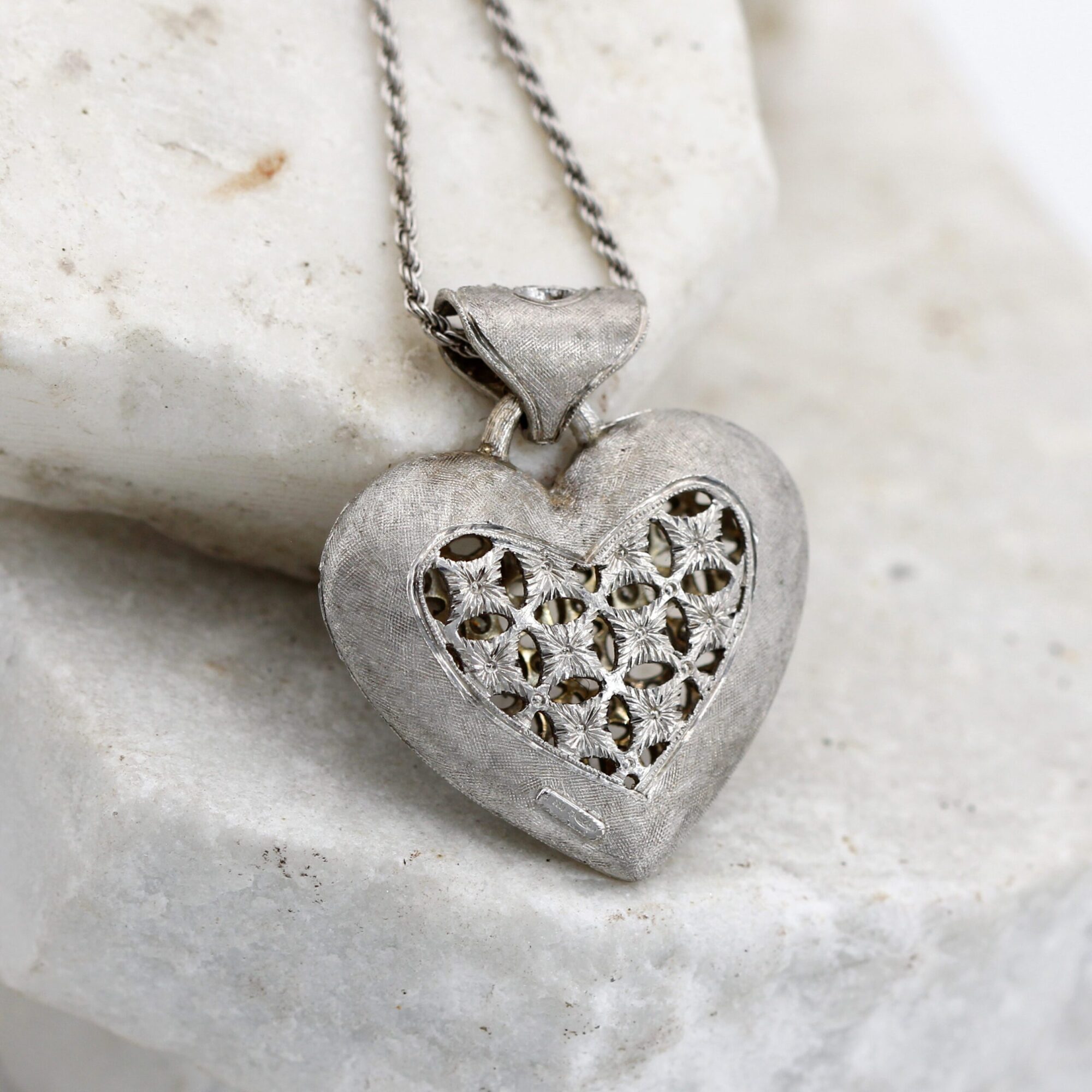 Anna Gioielli Pendenti Collana Cuore Argento 52 Zirconi Corda
