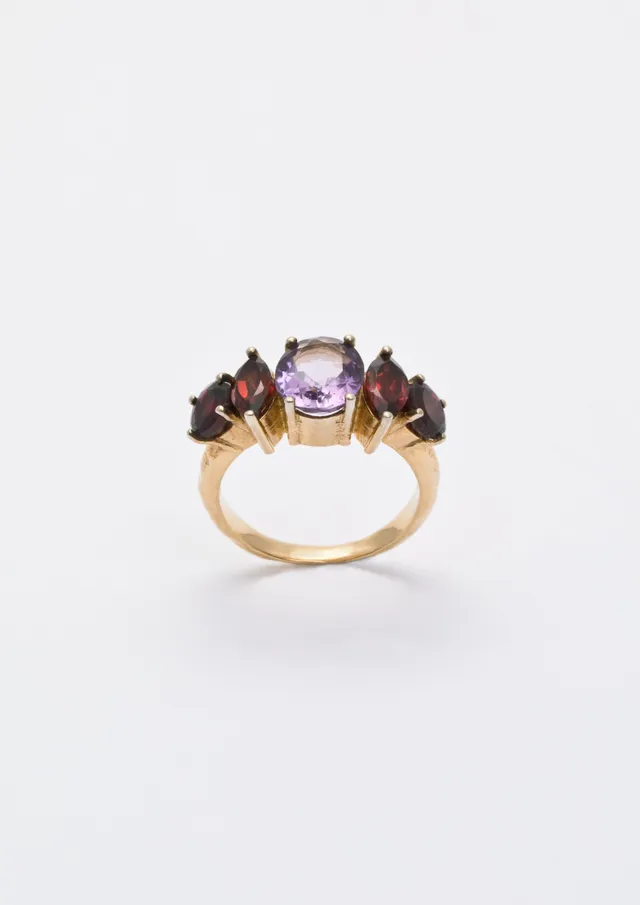 Voodoo Jewels Bold Shapes Sumitra anello ametista