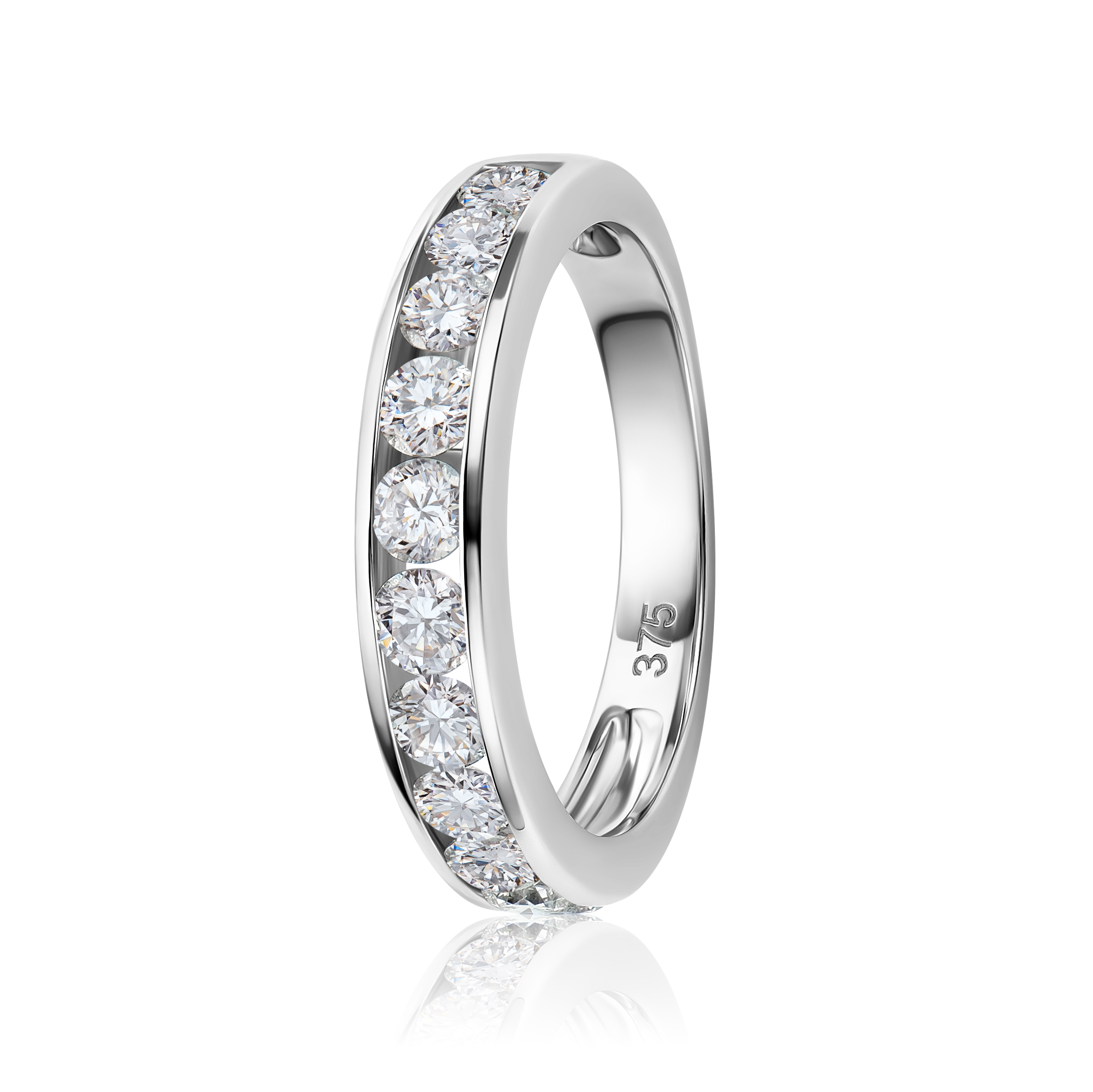 Miore Ring anello oro bianco 375 9kt