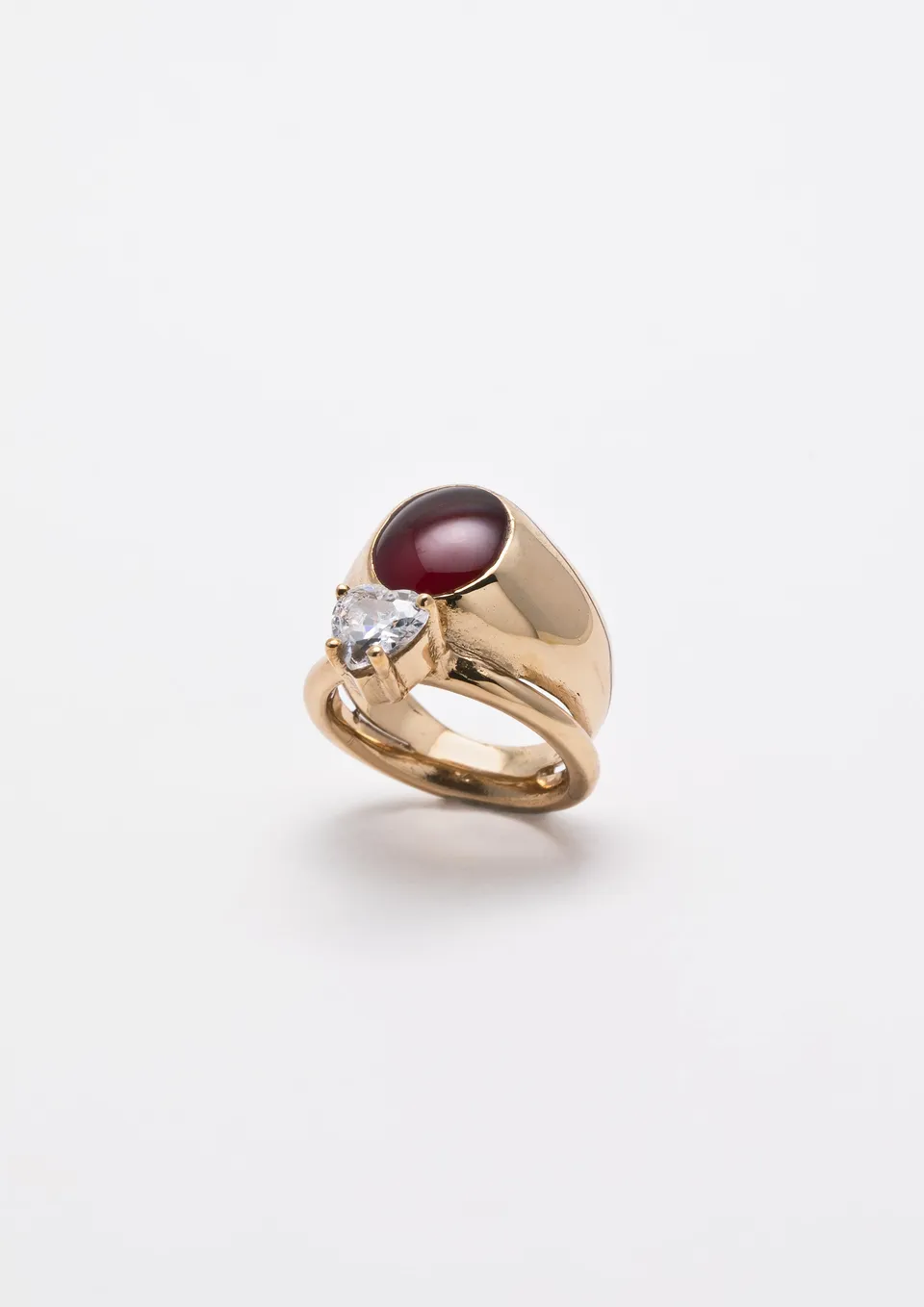 Voodoo Jewels Sigilla Sigillum anello cuore bronzo dorato