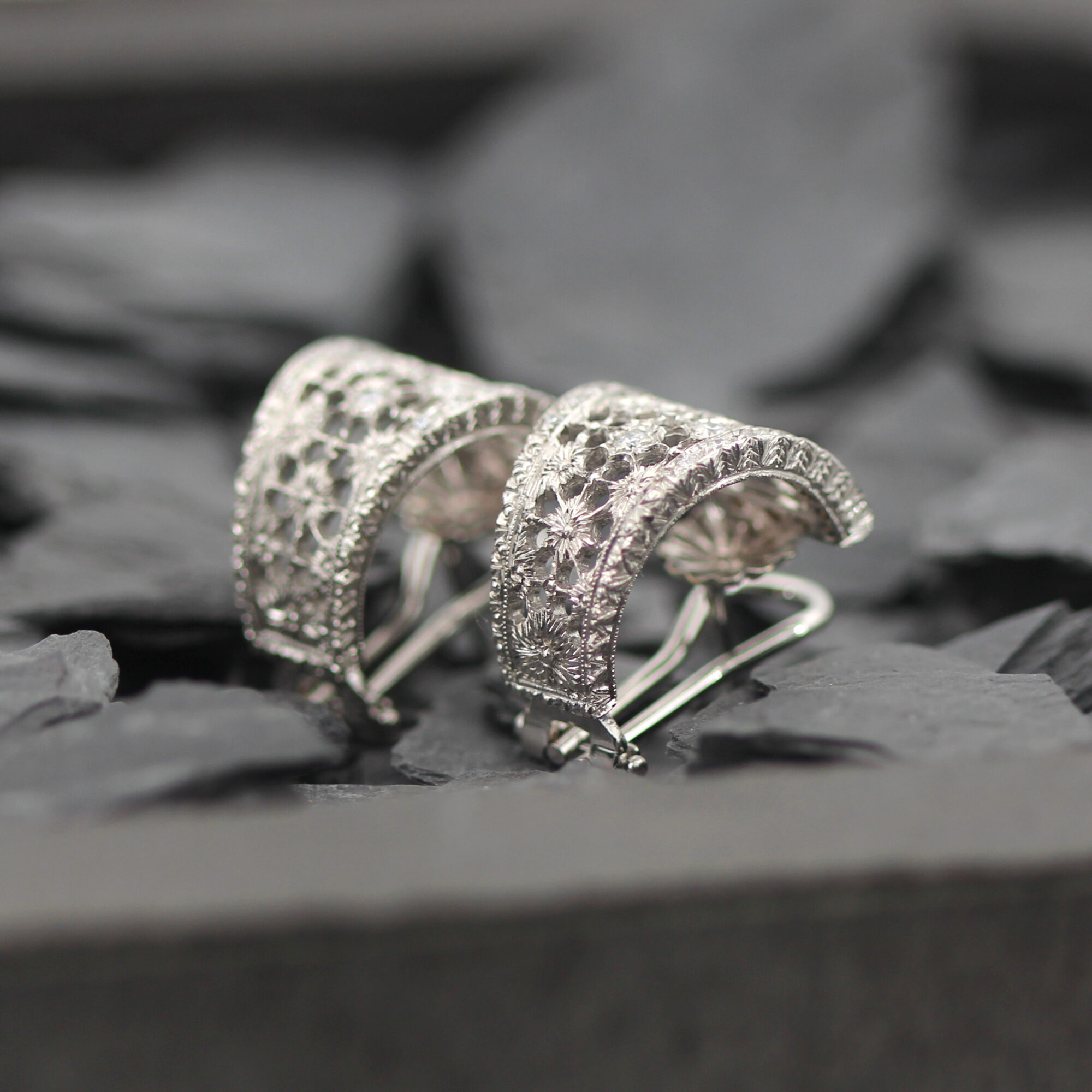 Anna Gioielli Stile Orafo Fiorentino orecchini oro diamanti 0,77 ct