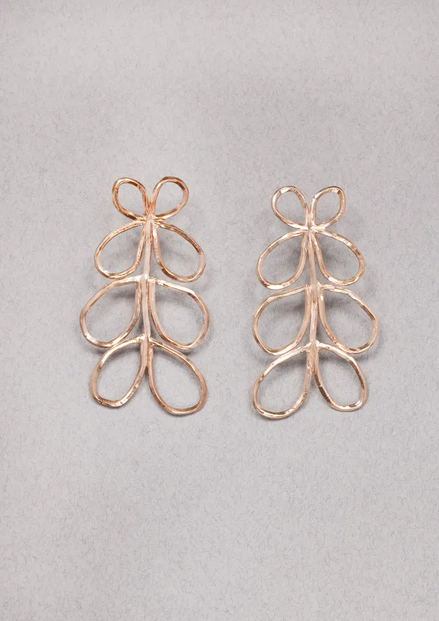 Voodoo Jewels Bold Shapes Petal orecchini bronzo goccia