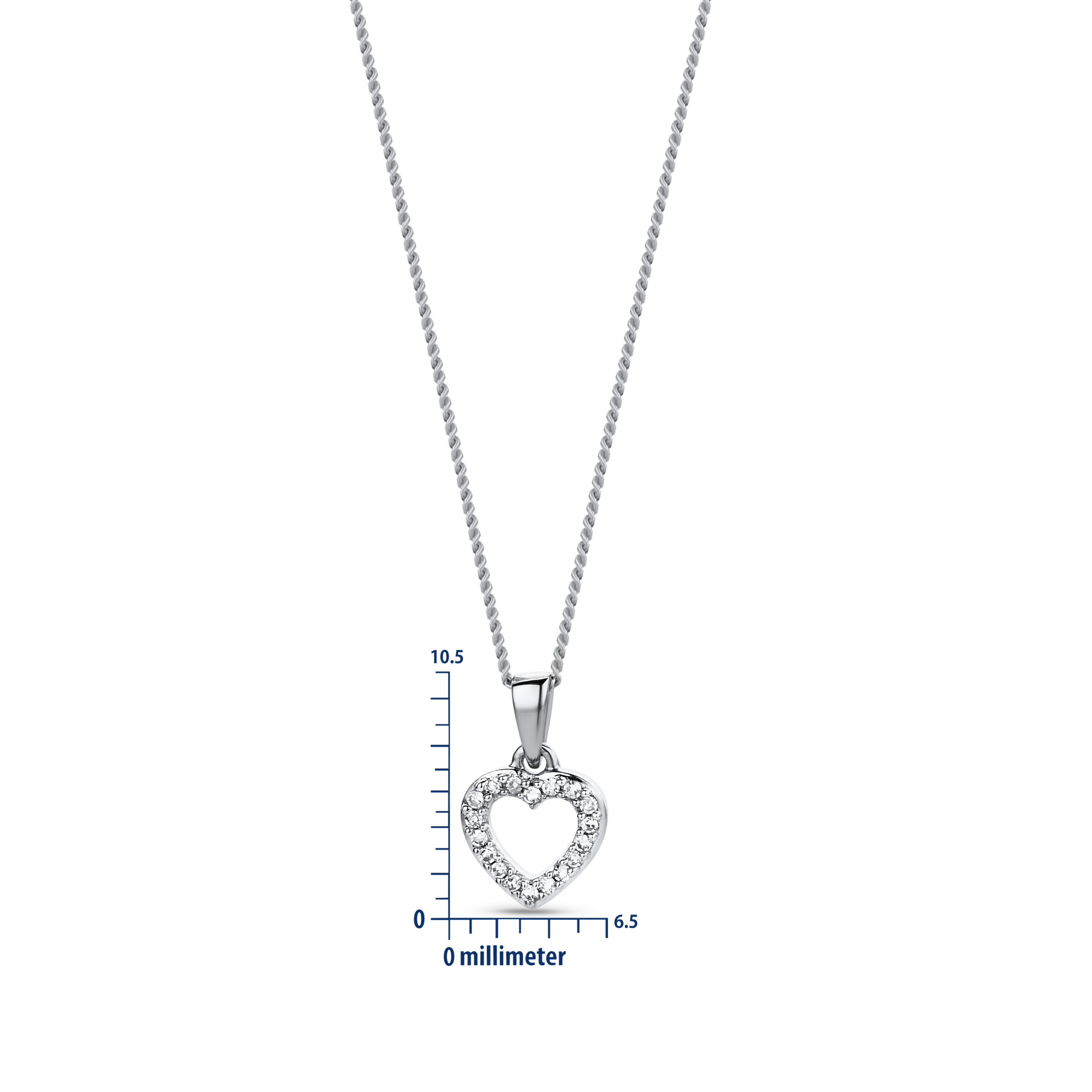 Miore Necklace Collana oro bianco 9kt 375