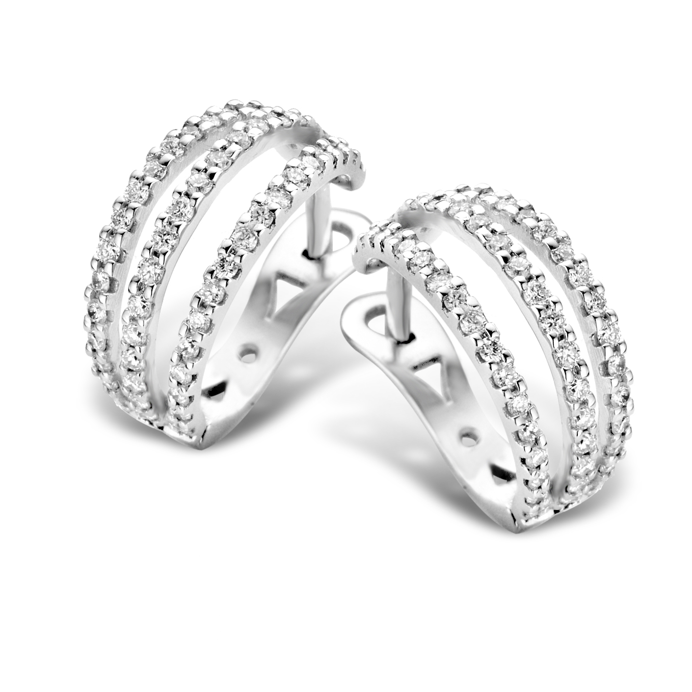 Miore Earrings Orecchini Oro Bianco 18 Kt