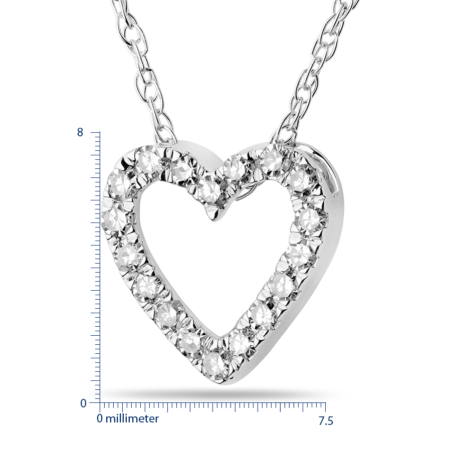 Miore Necklace Collana Oro Bianco 18Kt 750