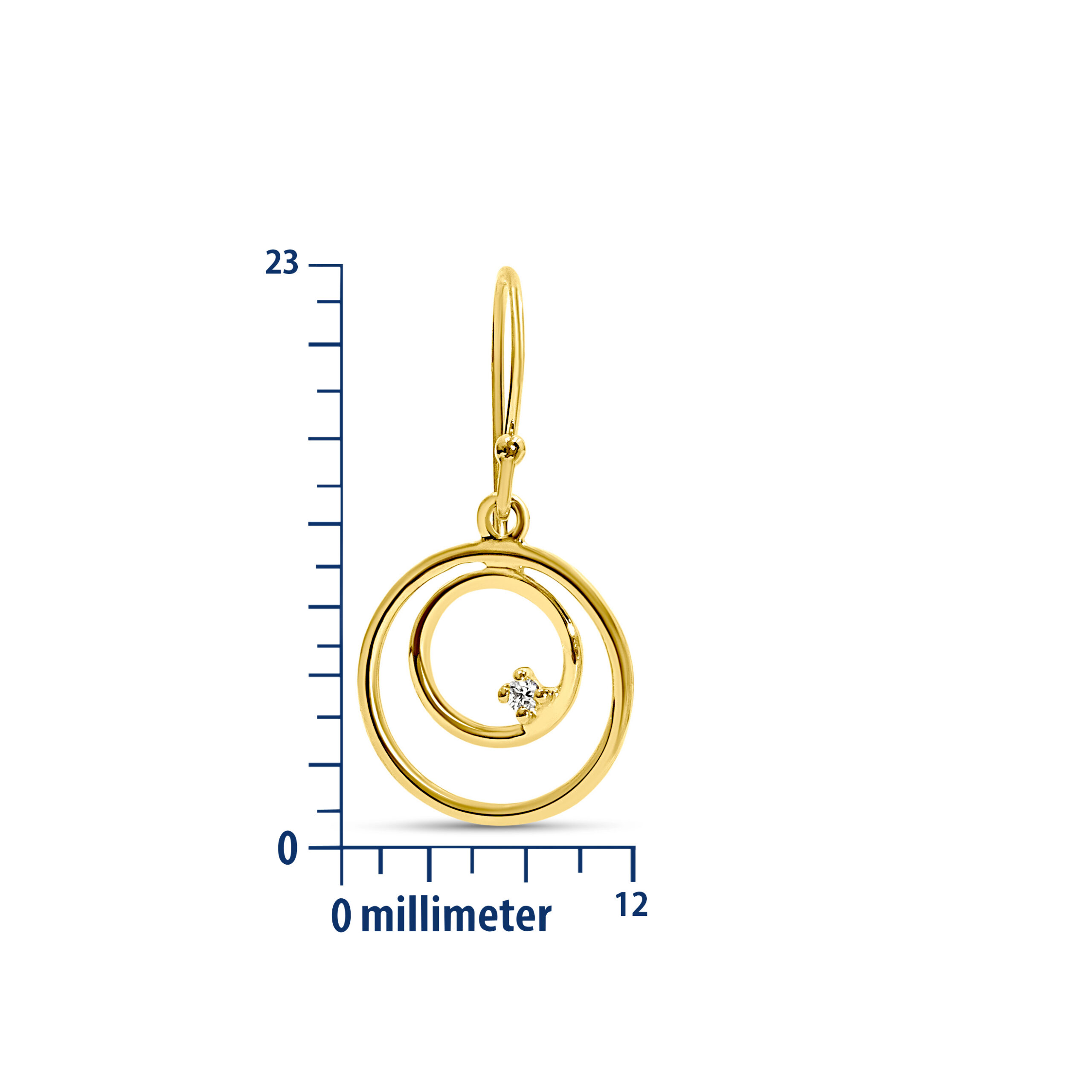 Miore Earrings Orecchini oro giallo 14Kt classici