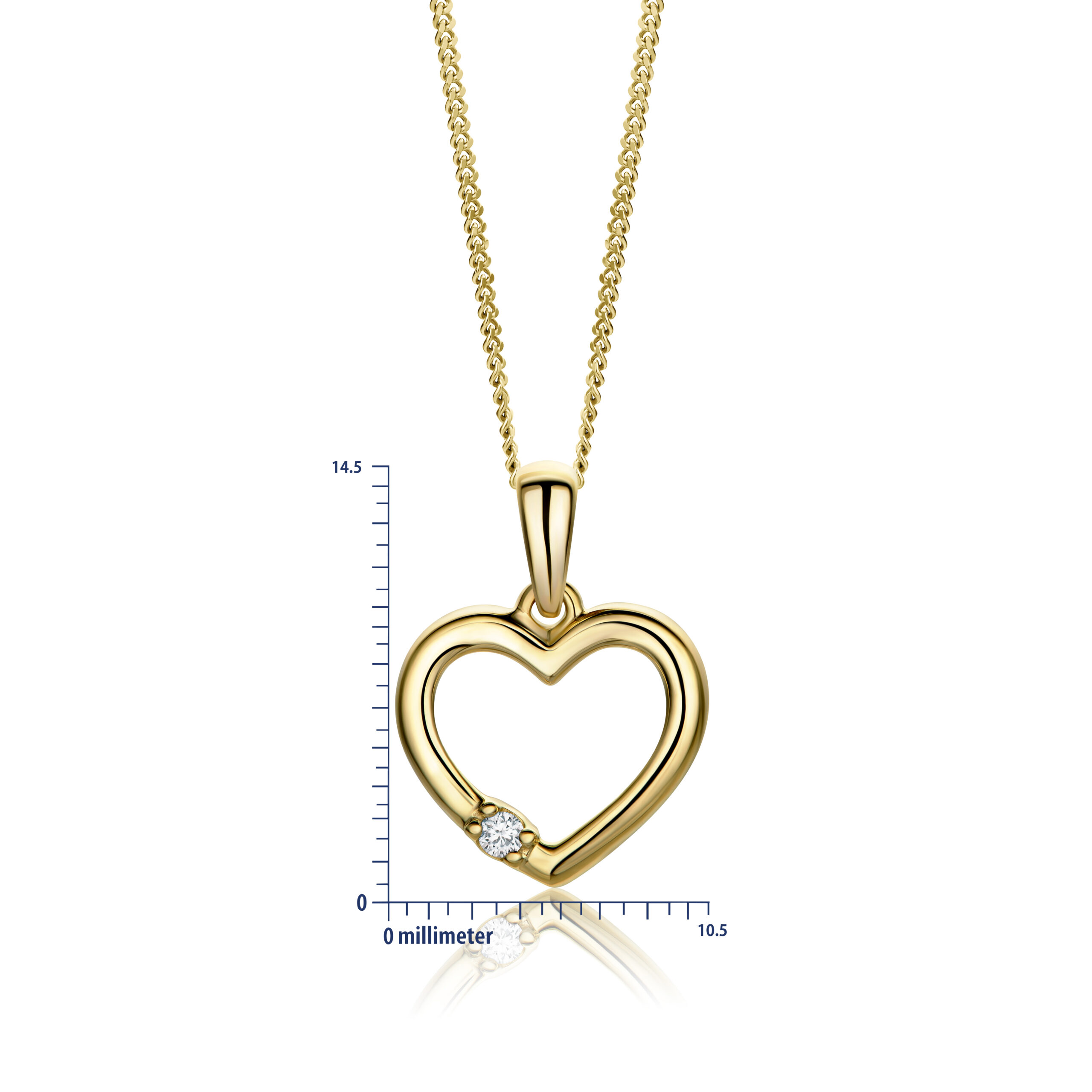 Miore collana oro giallo 9kt 375
