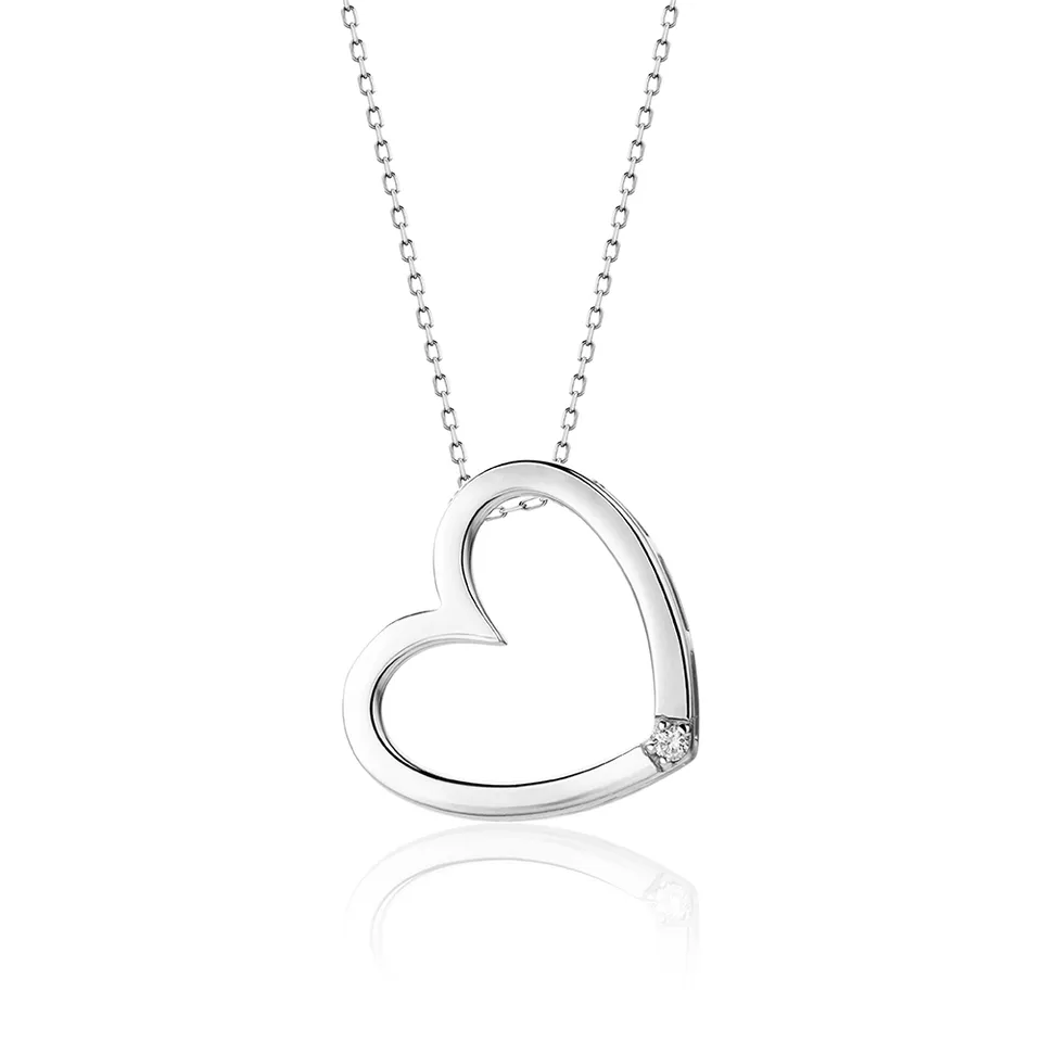 Miore collana oro bianco 9 kt 375