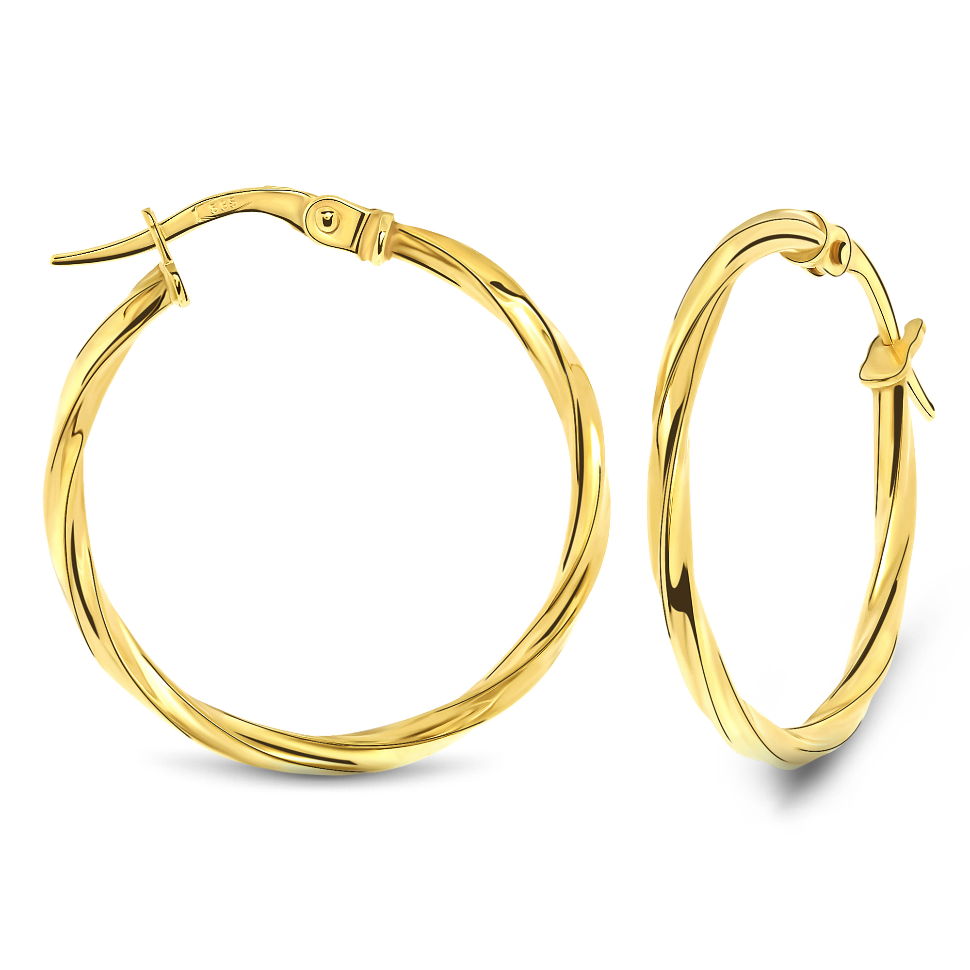 MIORE Orecchini Oro Giallo 14KT 585