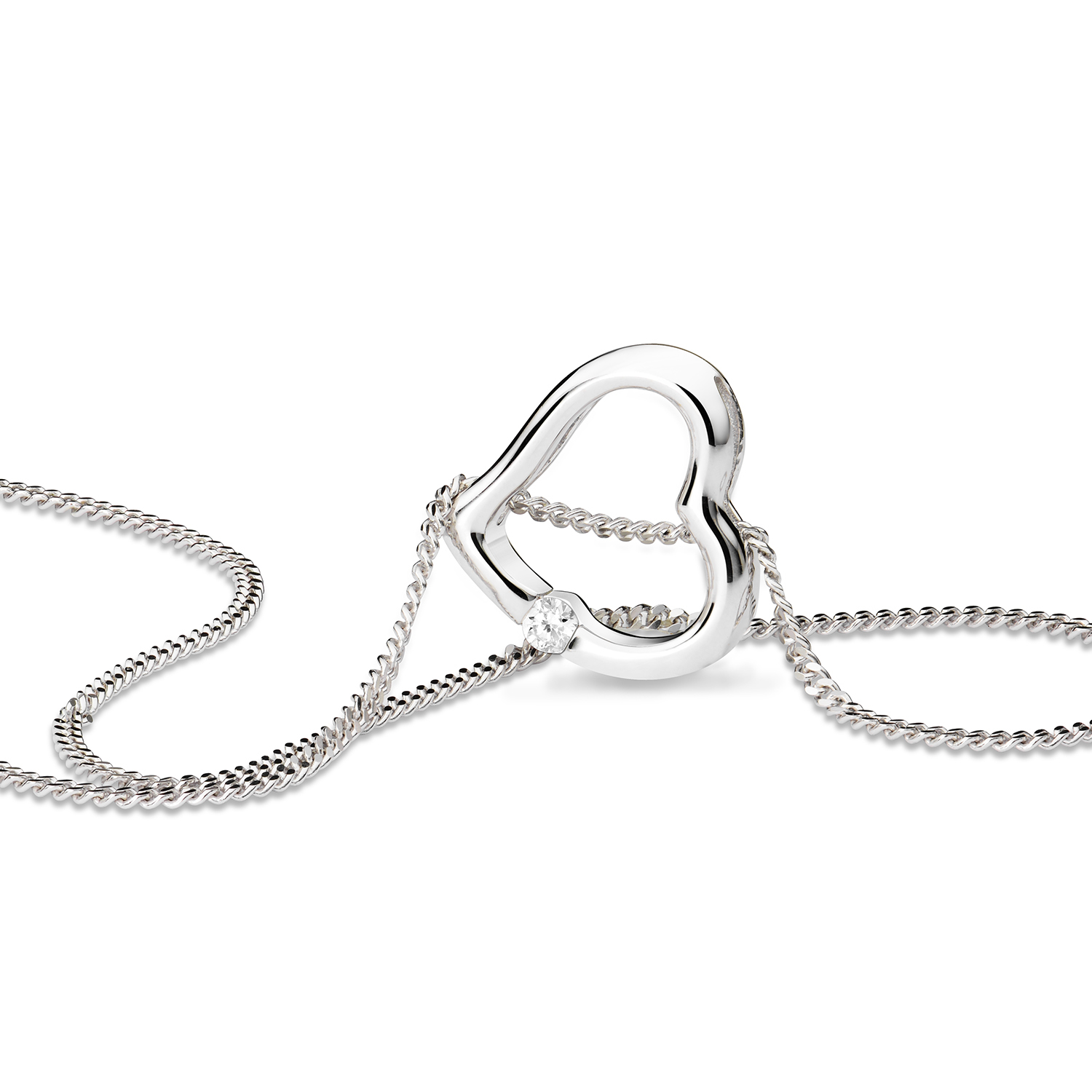 Miore Necklace collana oro bianco 18Kt 750