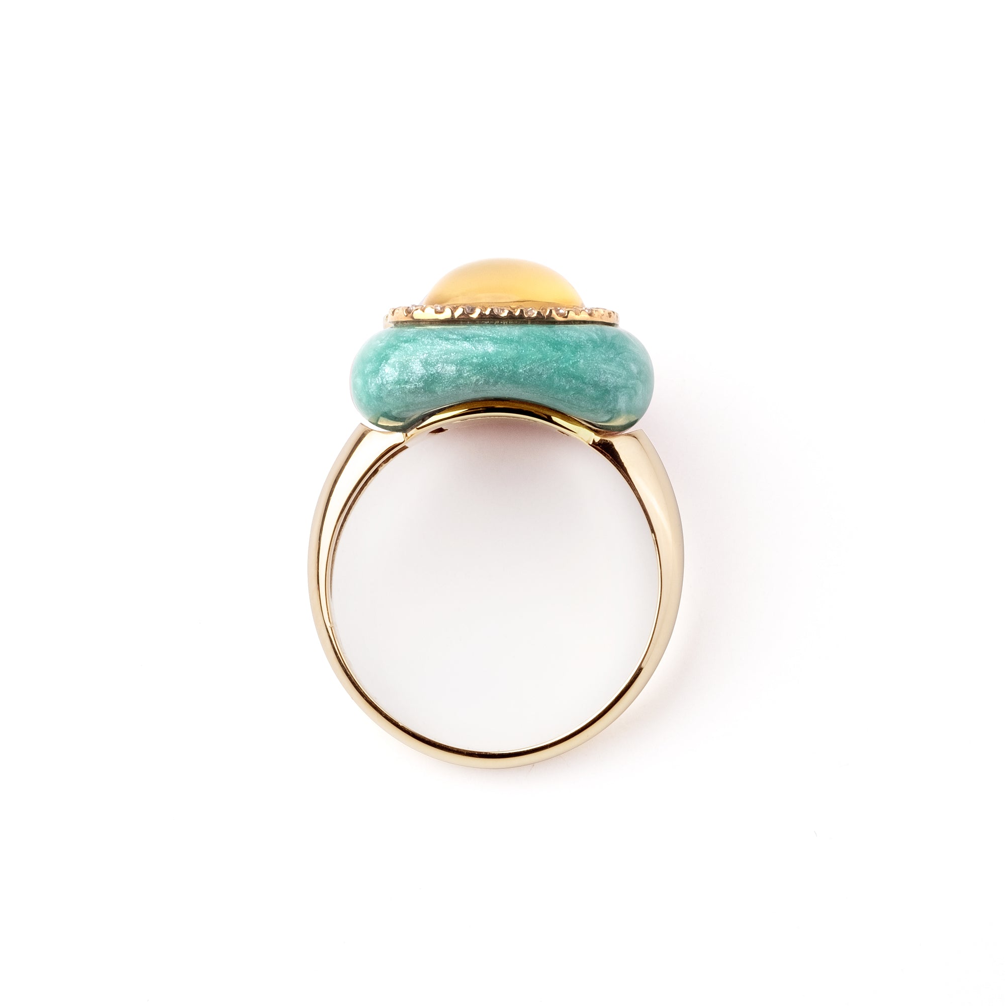 Noi Gioielli Firenze 1873 Mistica anello oro giallo diamanti