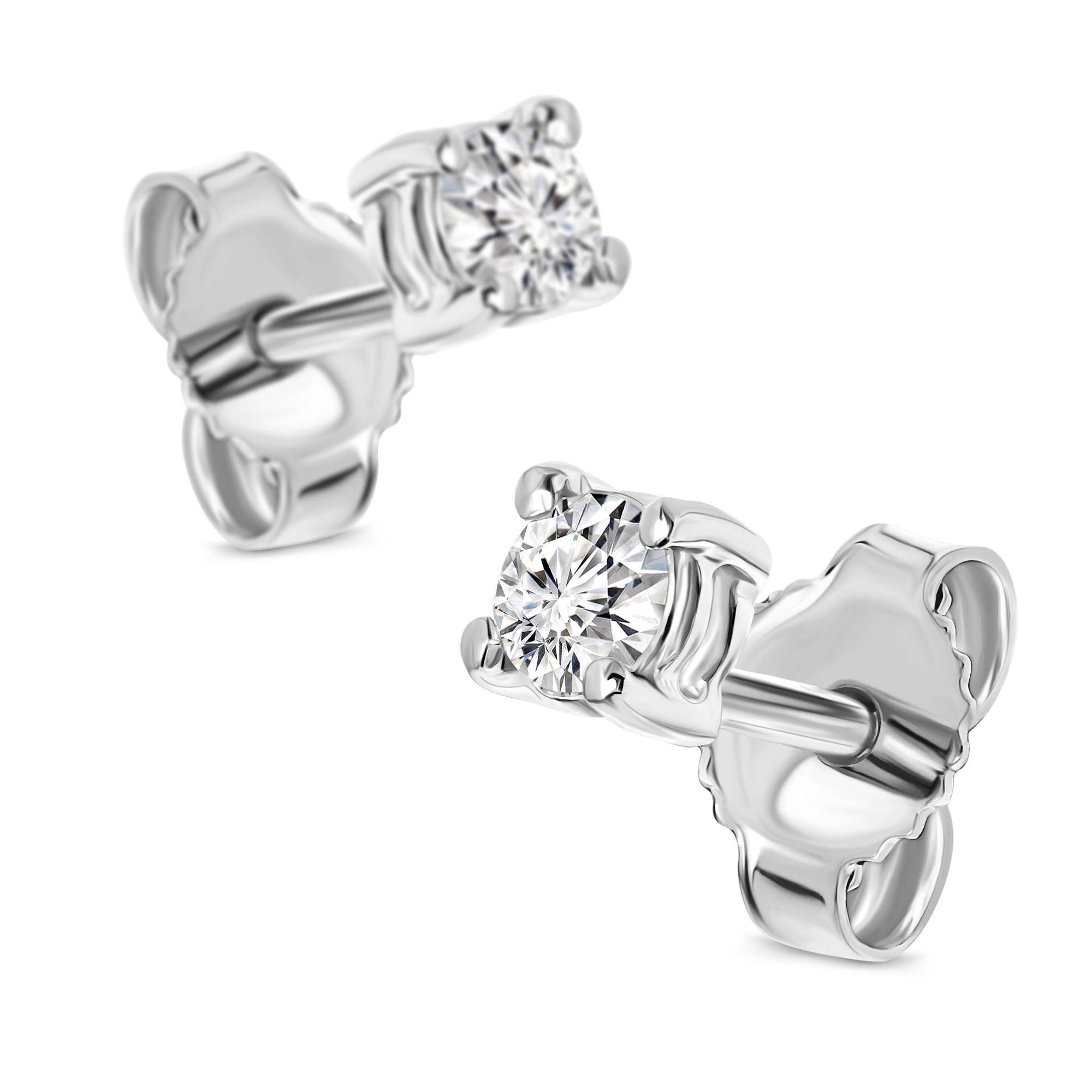 Miore Orecchini Oro Bianco 14KT 585