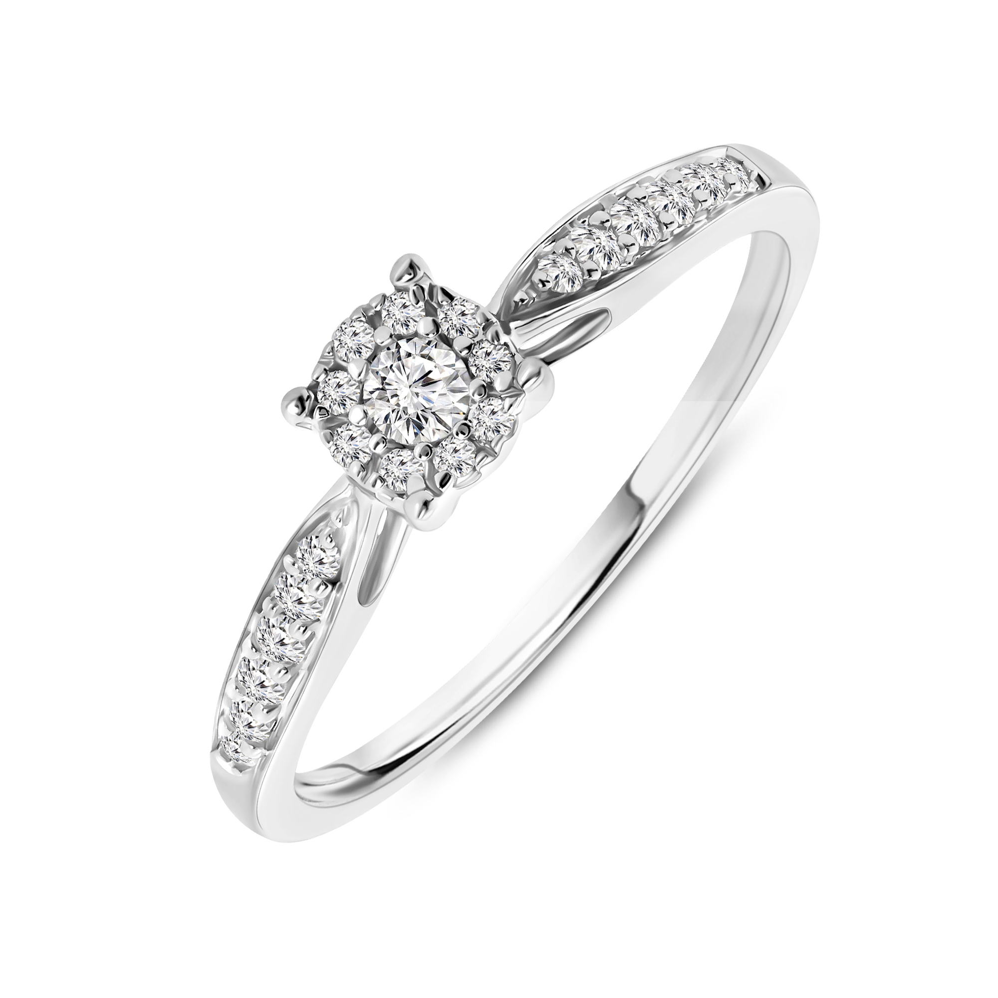 Miore Ring Anello oro bianco 9Kt W14ccc