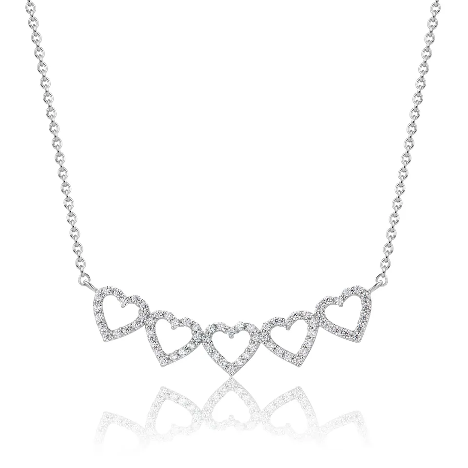 Miore Necklace Collana Argento 925 Zirconia Cubica