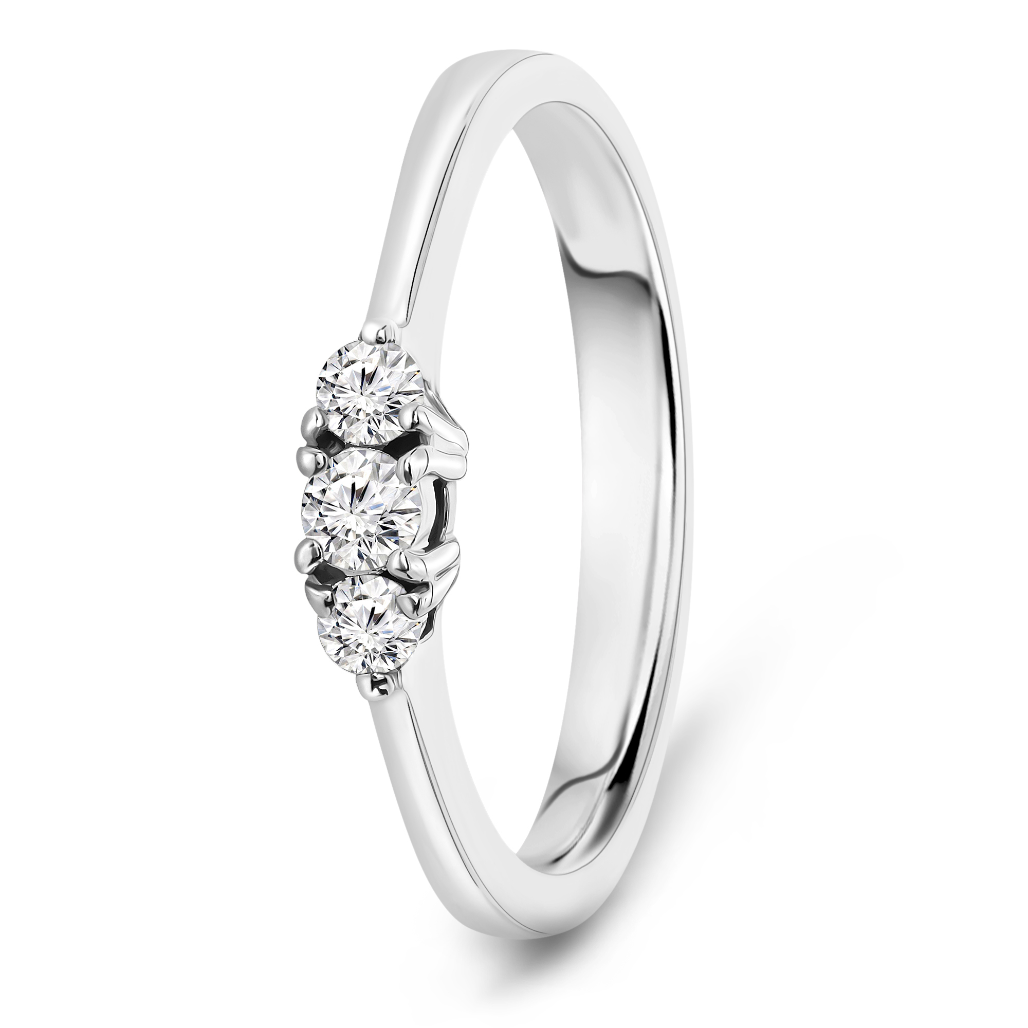 Miore Anello Oro Bianco 18 Kt (750)