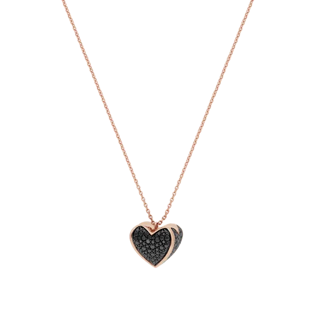 Korloff Korlove JKVP05 collana oro rosa diamanti neri XL