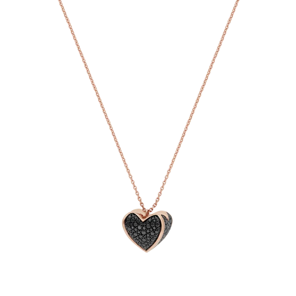Korloff Korlove JKVP05 collana oro rosa diamanti neri XL