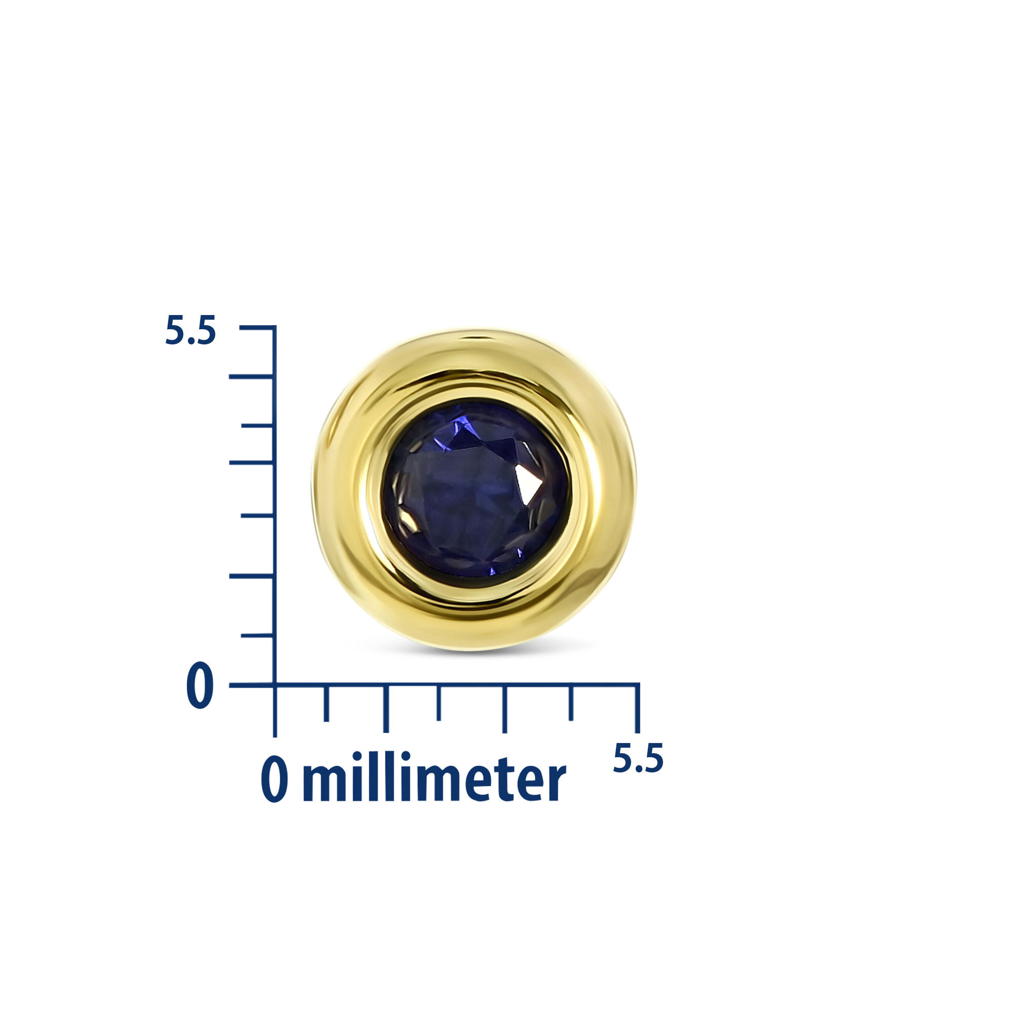 Miore Earrings orecchini oro 9kt zaffiro creato