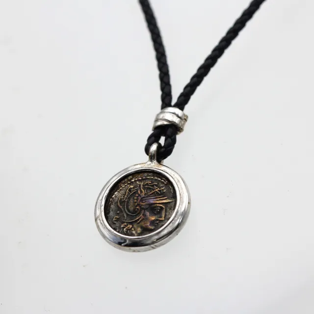 Anna Gioielli Monete Romane Pendente Argento Moneta Bronzo 20mm