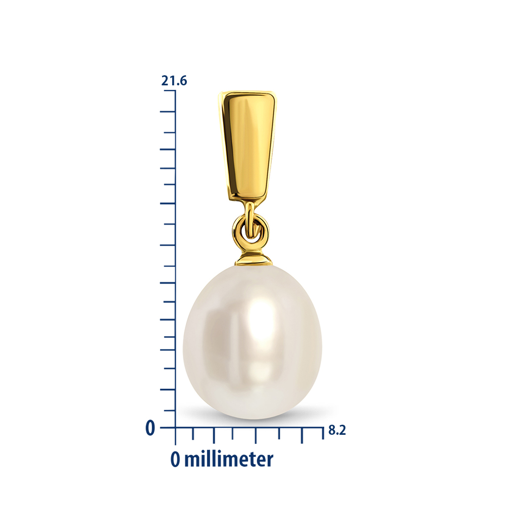 MIORE Earrings Orecchini Oro Giallo 14KT Perla