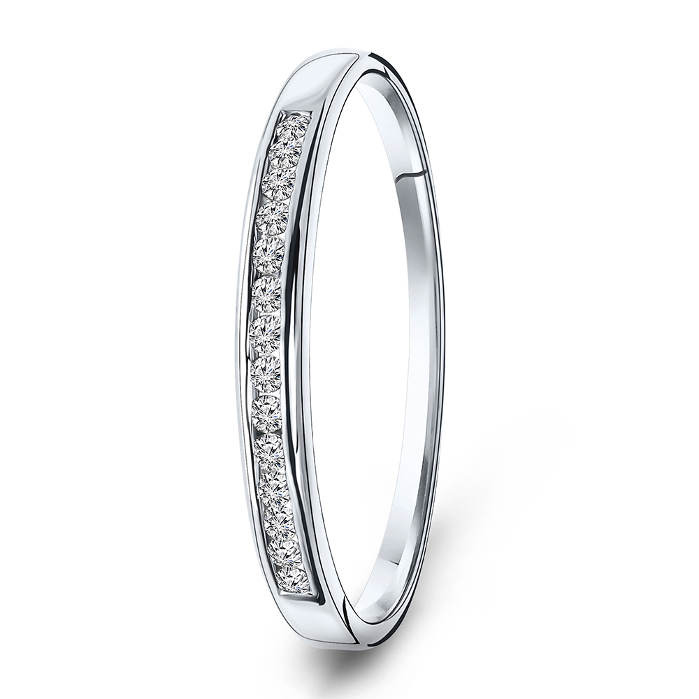 Miore anello oro bianco 18kt 750