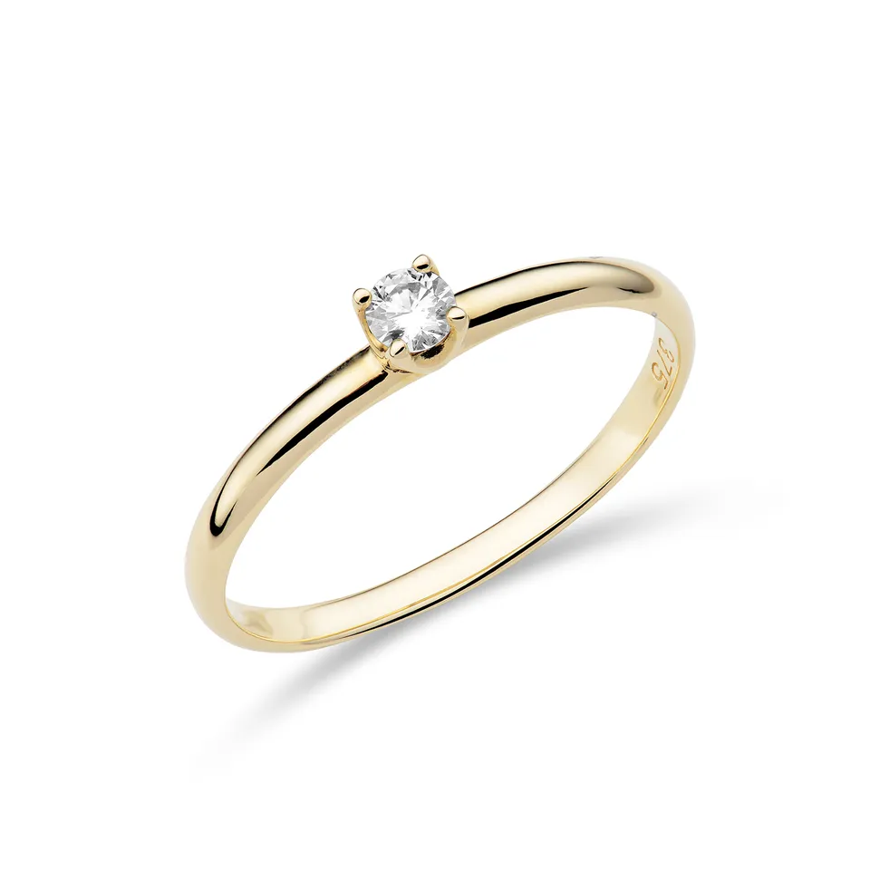 Miore Ring Anello Oro Giallo 9KT Classico