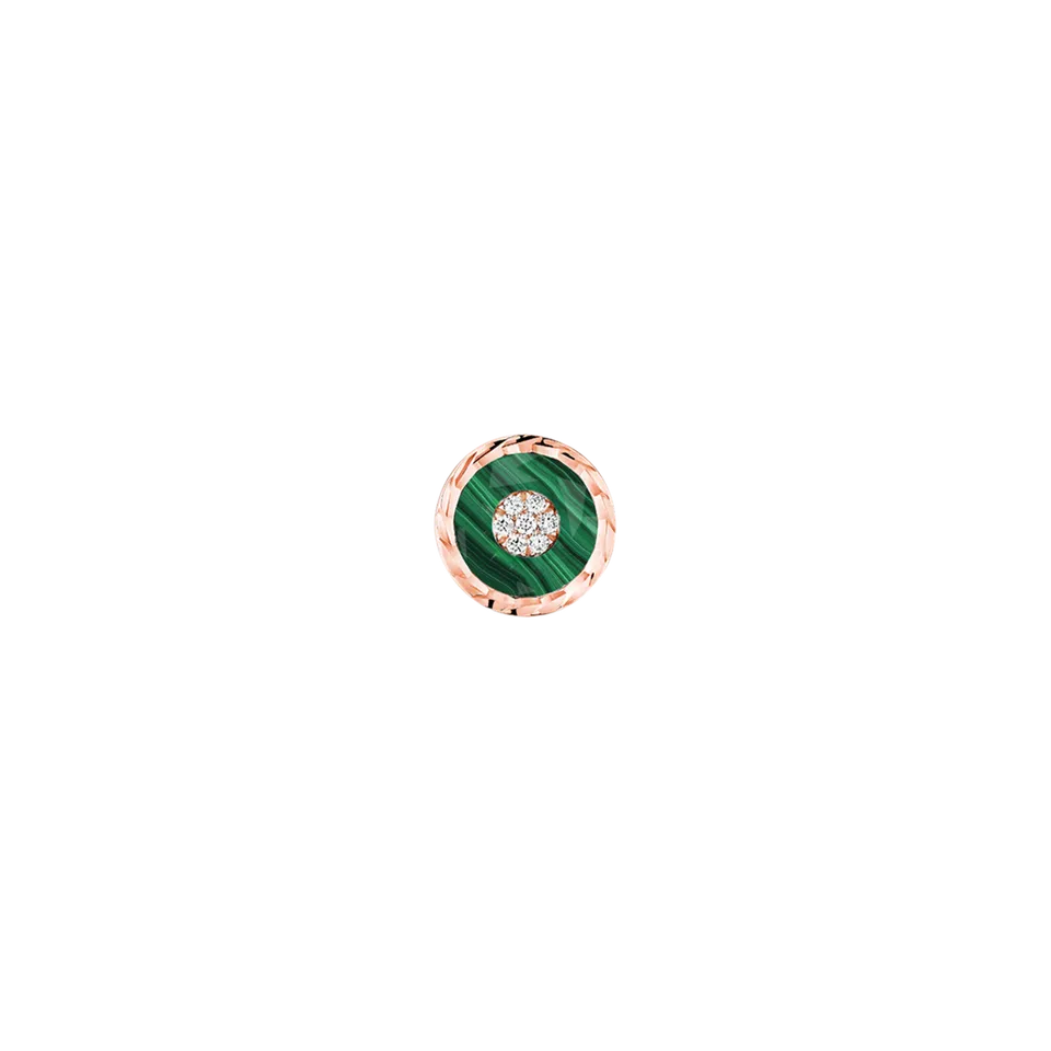 Korloff Je Play JL-JJPE05 orecchino oro rosa malachite