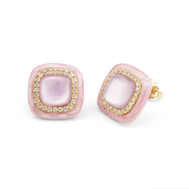 Noi Gioielli Firenze 1873 Mistica orecchini oro giallo rosa