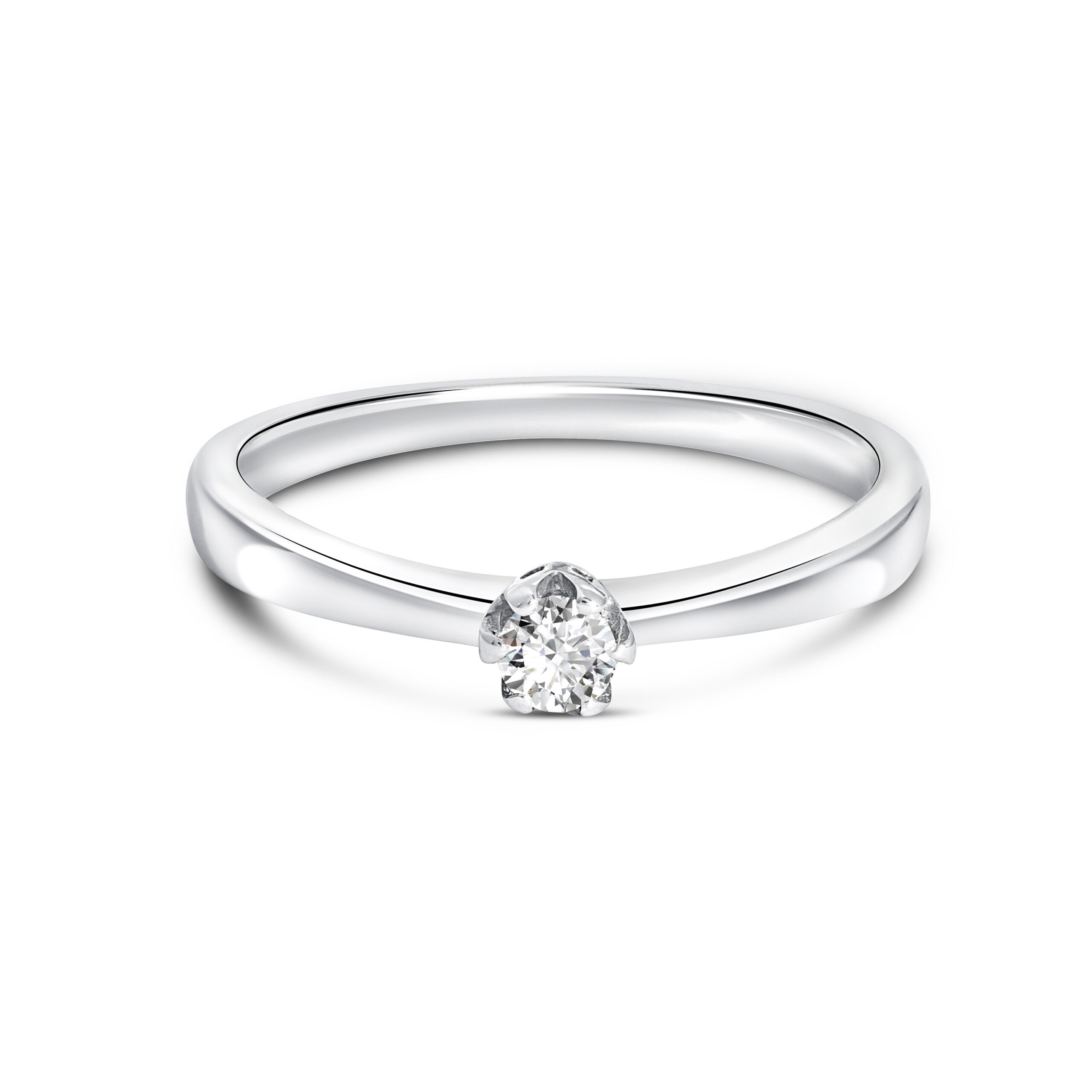Miore anello oro bianco 9 kt 375