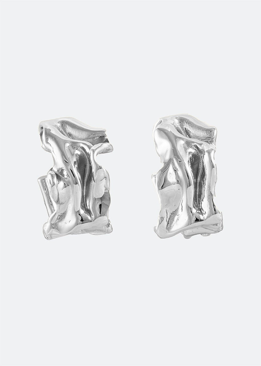 Voodoo Jewels Mini Miuna orecchini argento mezzi cerchi