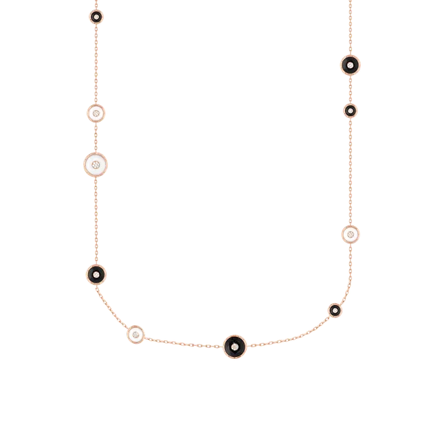 Korloff Je Play JJPLN0 sautoir oro rosa diamanti onice