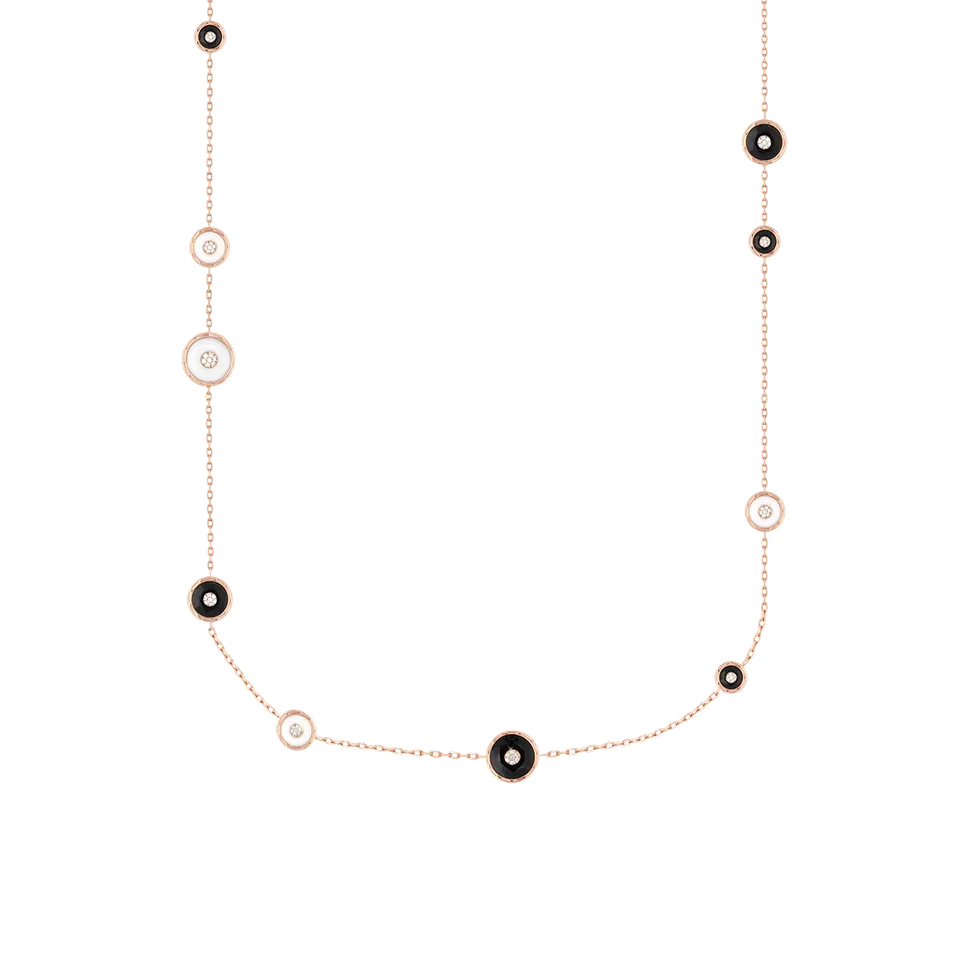 Korloff Je Play JJPLN0 sautoir oro rosa diamanti onice