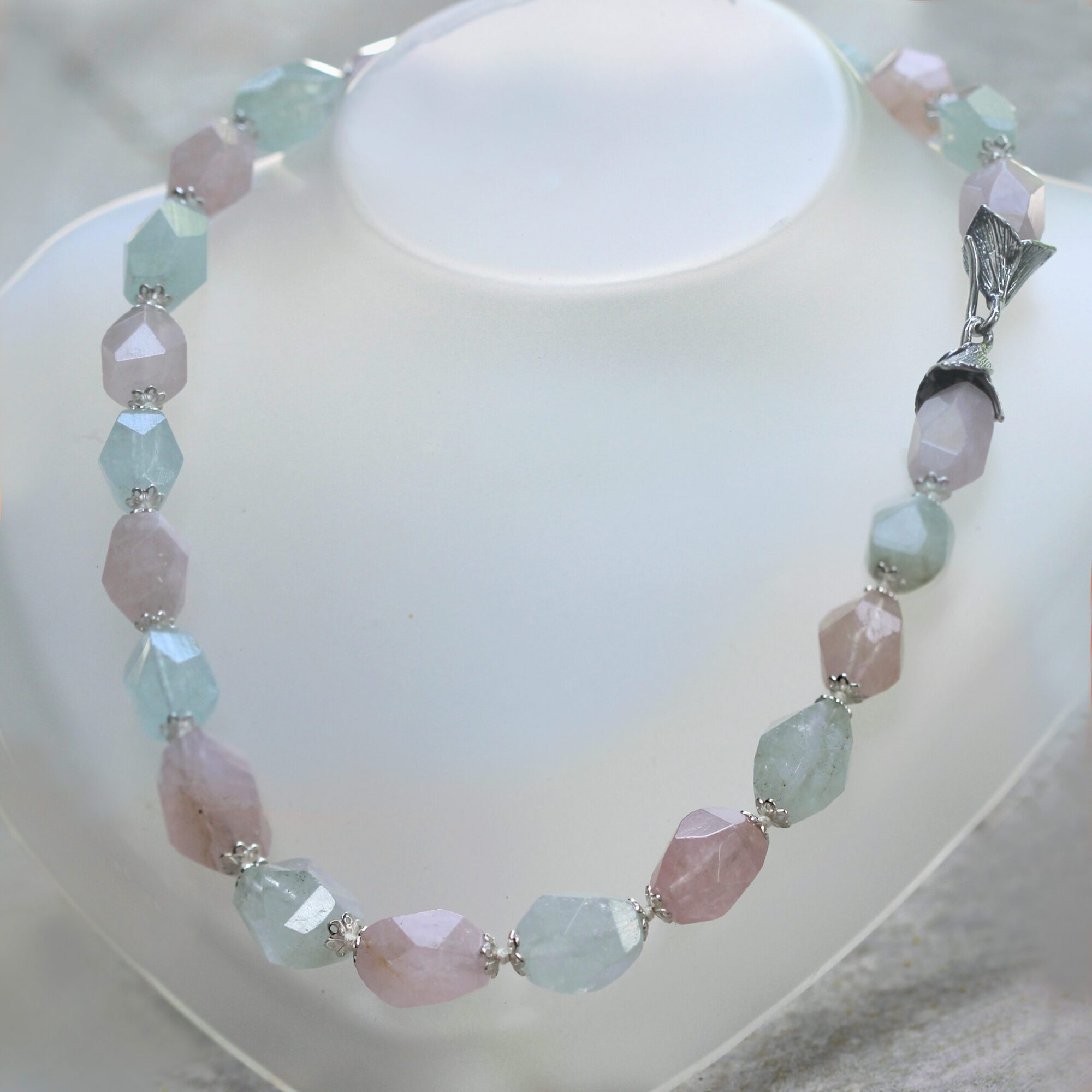 Anna Gioielli Collane Morganite collana argento pietre naturali