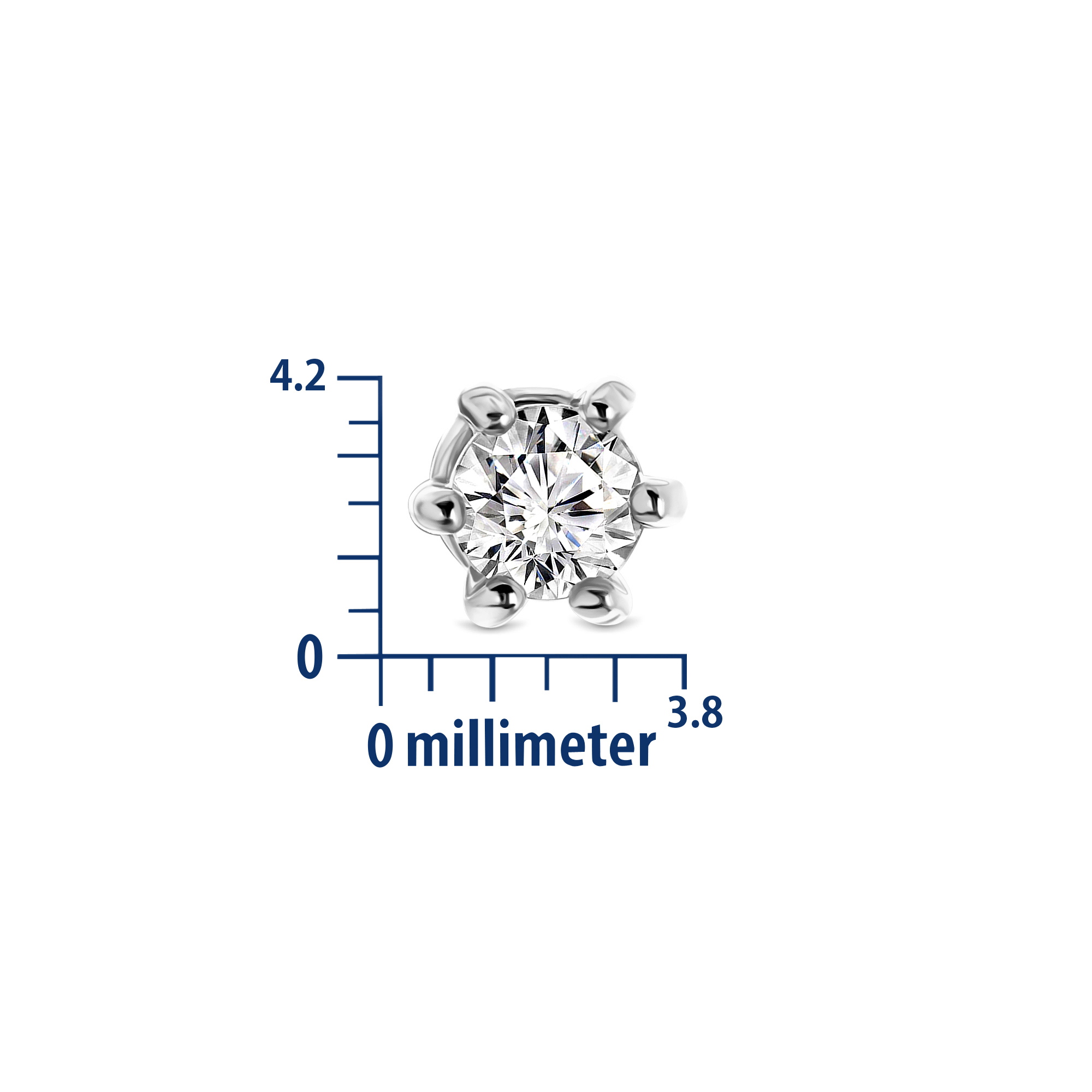 Miore Orecchini Oro Bianco 585 14KT Lobo