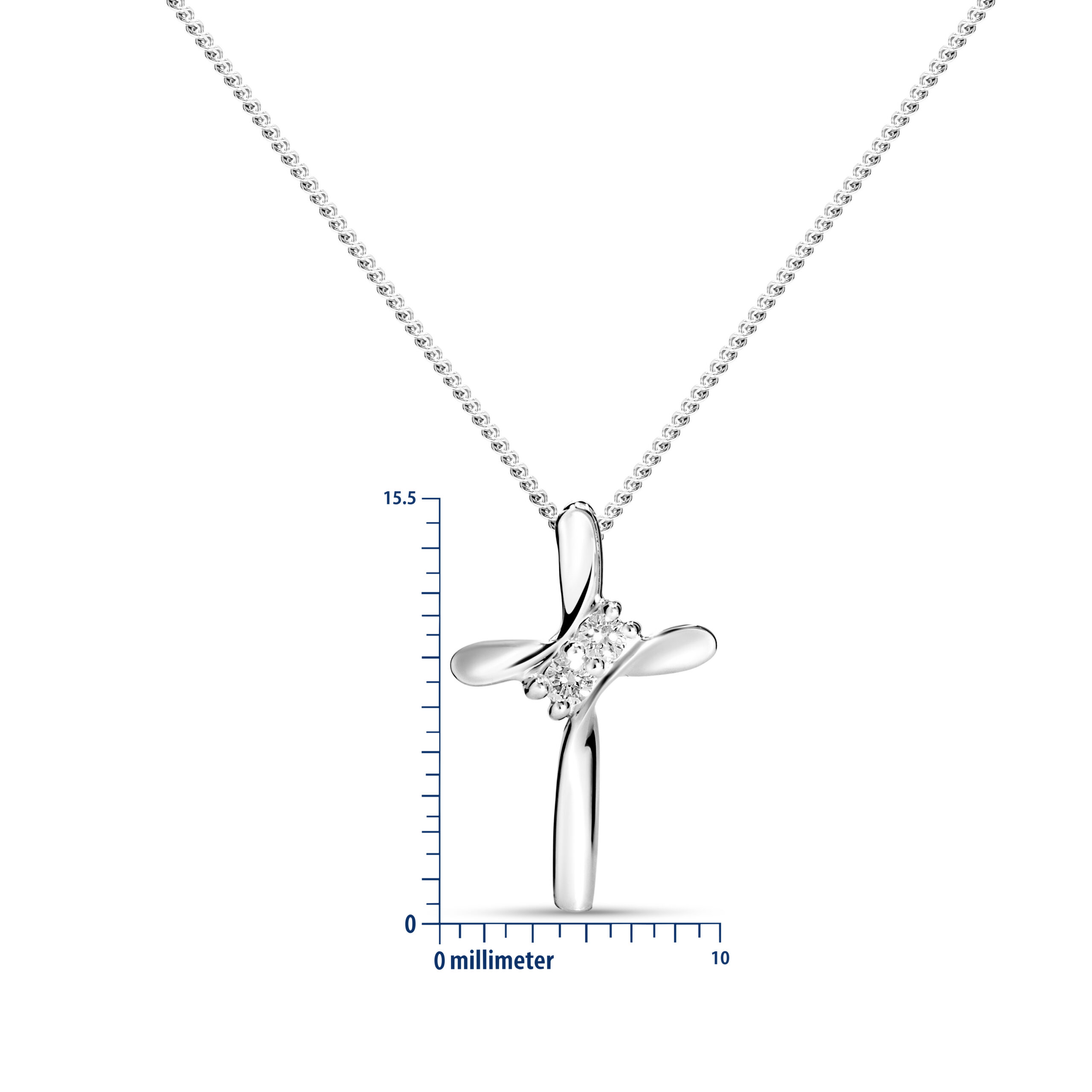 Miore Collana Oro Bianco 9Kt 375