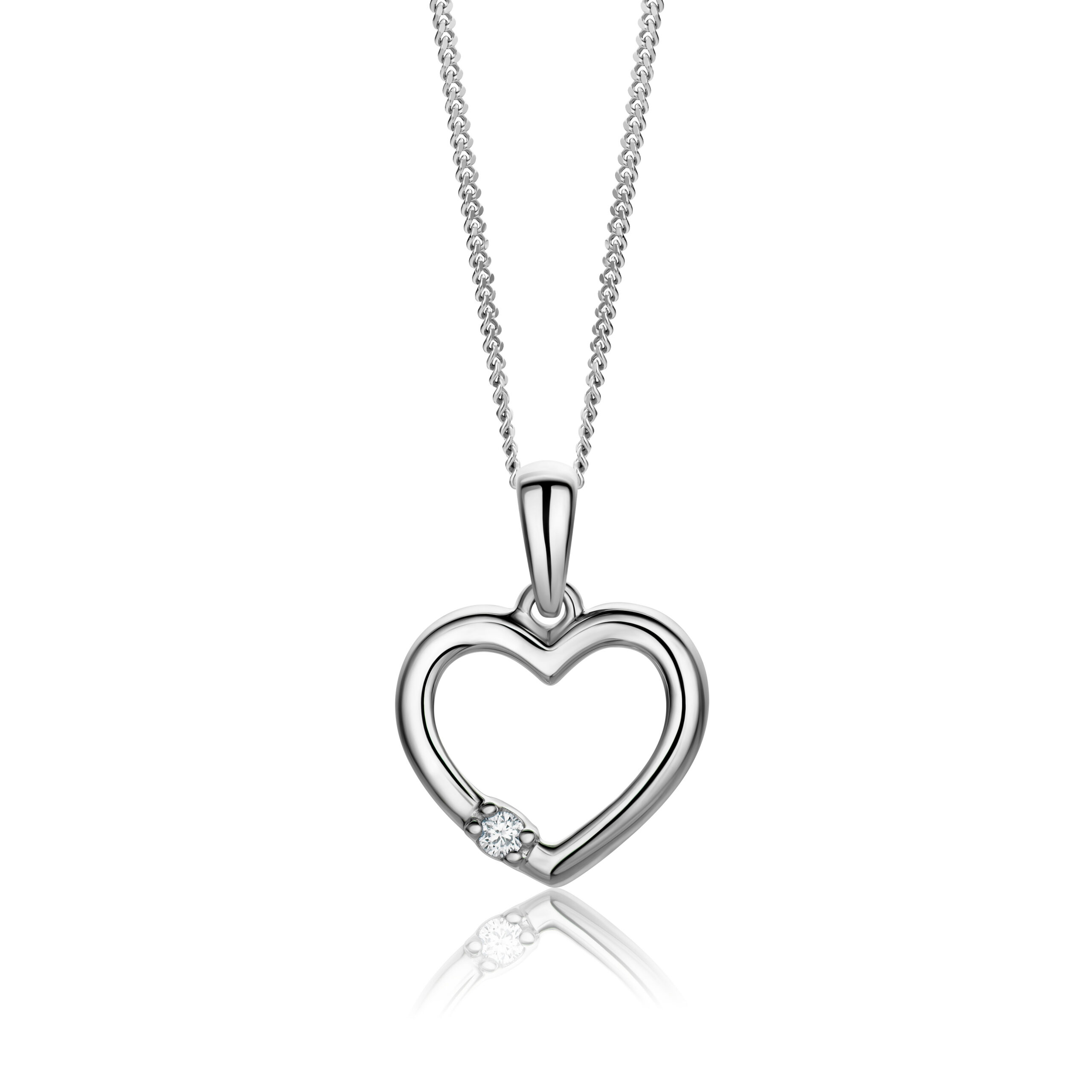 Miore Necklace Collana Oro Bianco 9Kt 375
