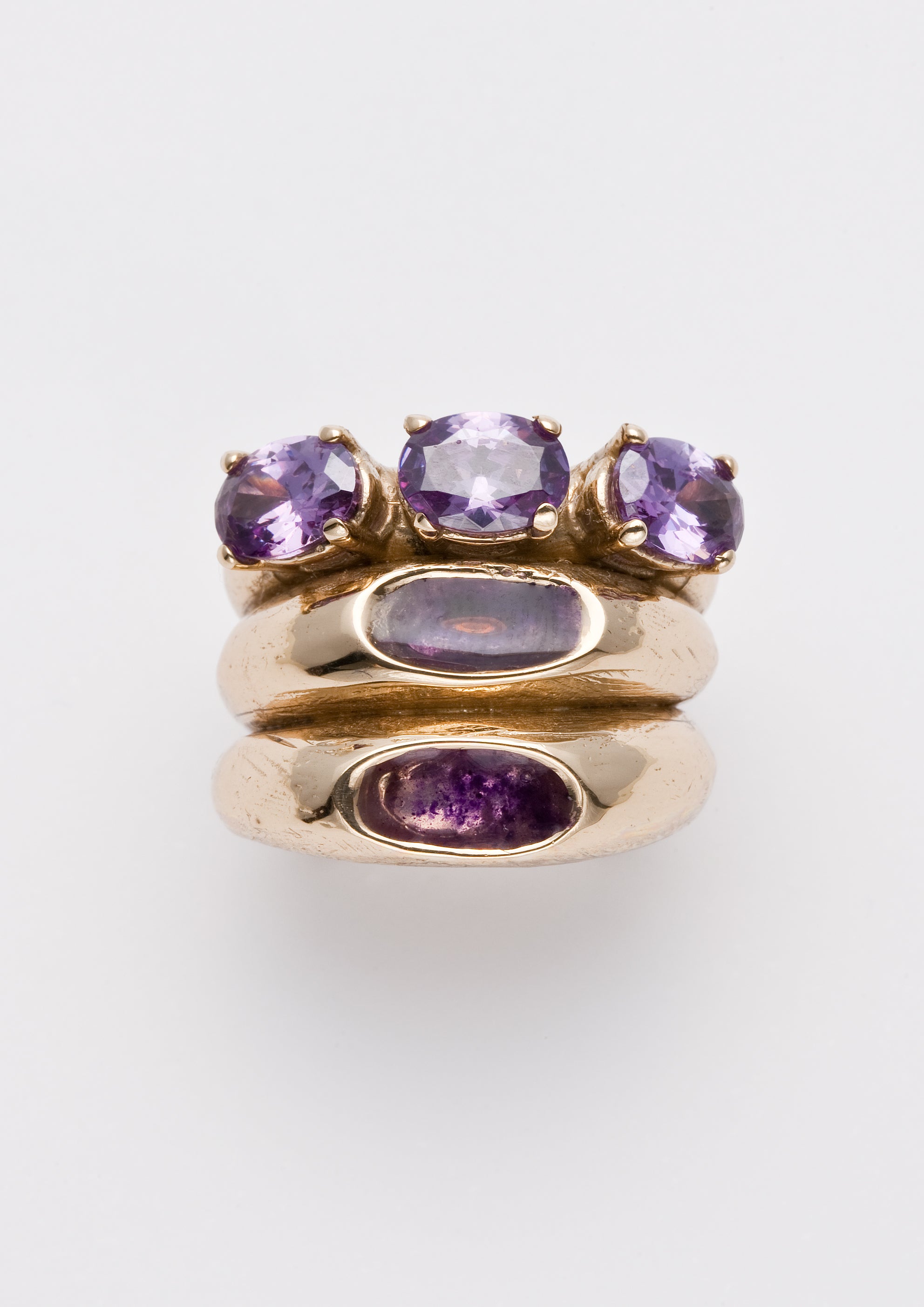 Voodoo Jewels Bold Shapes Carhun anello bronzo glitter
