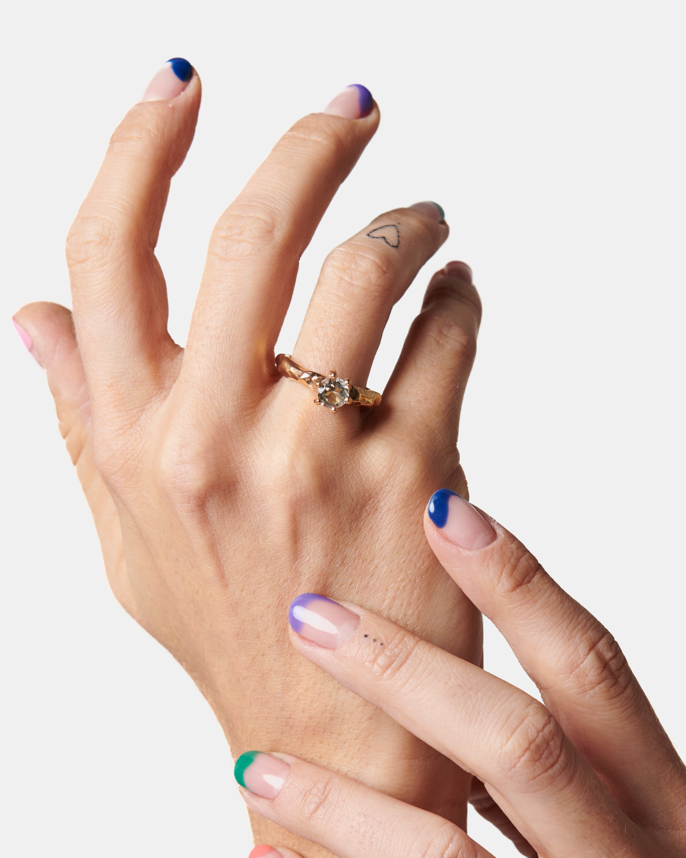 Voodoo Jewels Love Letter White anello prasiolite solitario